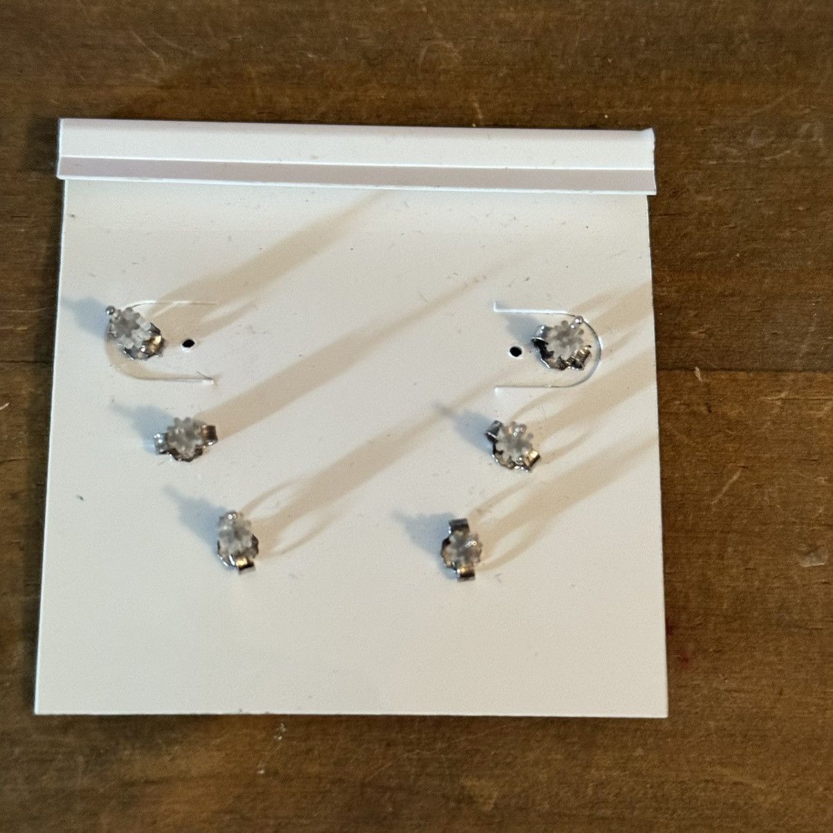 Other Ava Ro 3 pairs of sterling Swarovski crystal stud earrings Size ONE SIZE - 2 Thumbnail