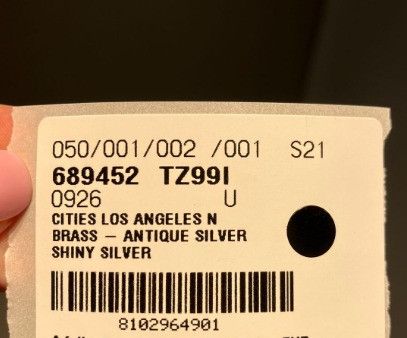 Balenciaga o1la1rc1a0924 Size: OS / Cities Los Angeles Necklace Silver Size ONE SIZE - 4 Thumbnail