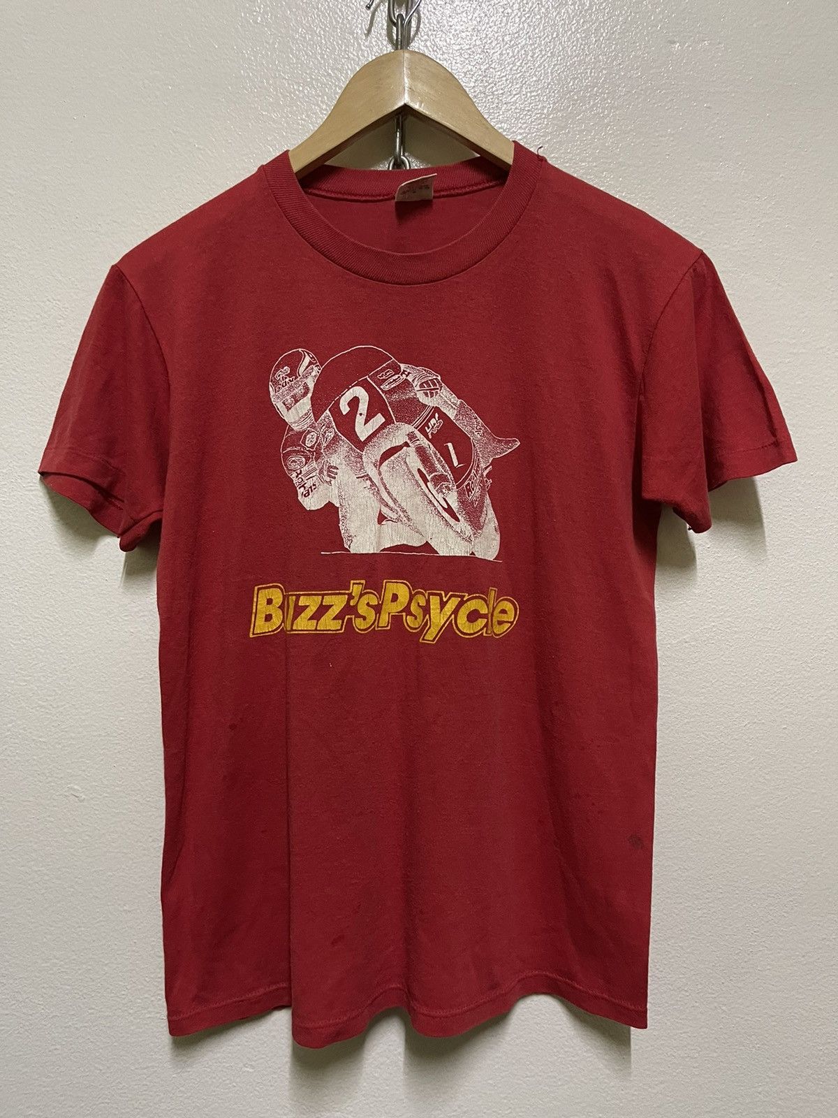 Vintage Vintage Buzz's Psycle T Shirt Motor Racing Size US M / EU 48-50 / 2 - 1 Thumbnail