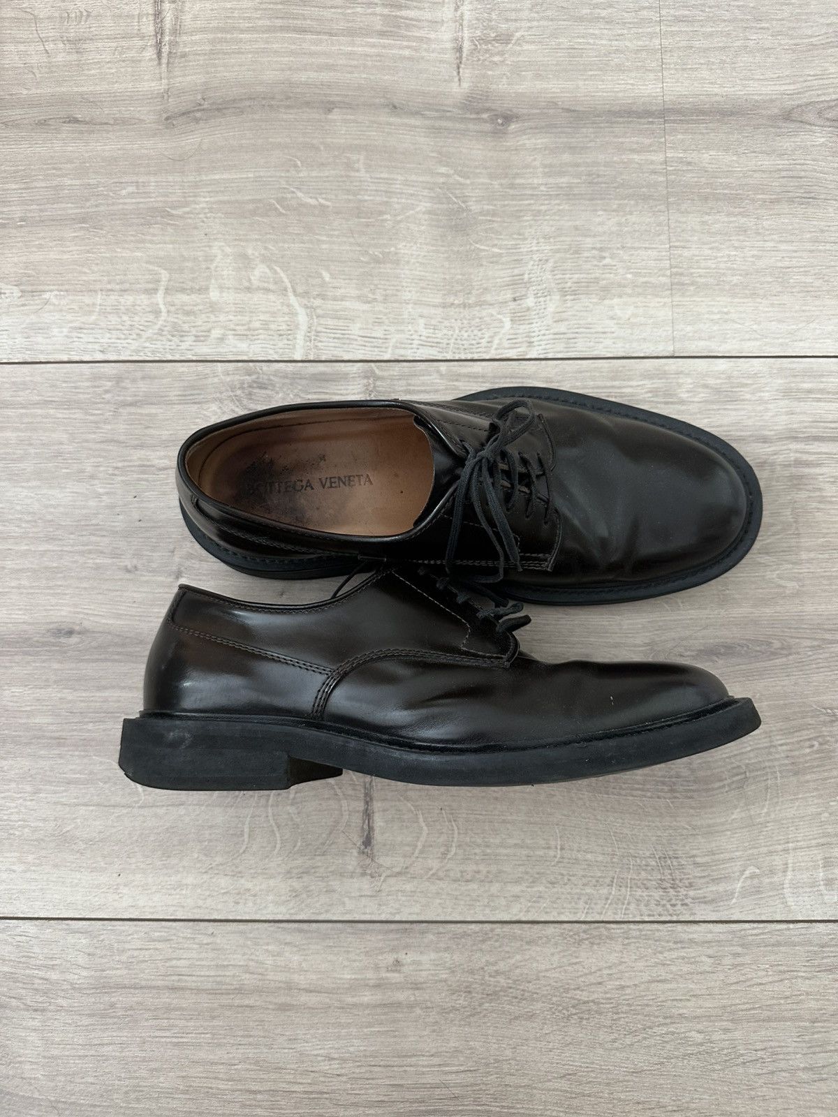 Bottega Veneta “Level” derby in espresso brown Size US 11 / EU 44 - 1 Thumbnail