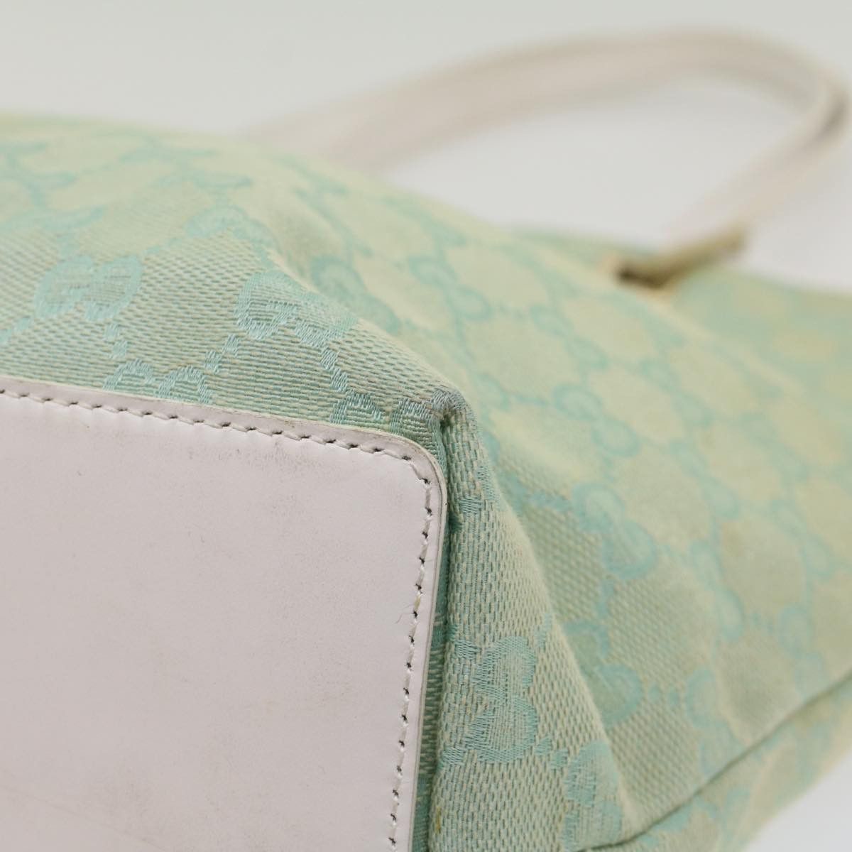 Gucci GUCCI GG Canvas Tote Bag Light Blue 002 002 Size ONE SIZE - 9 Thumbnail