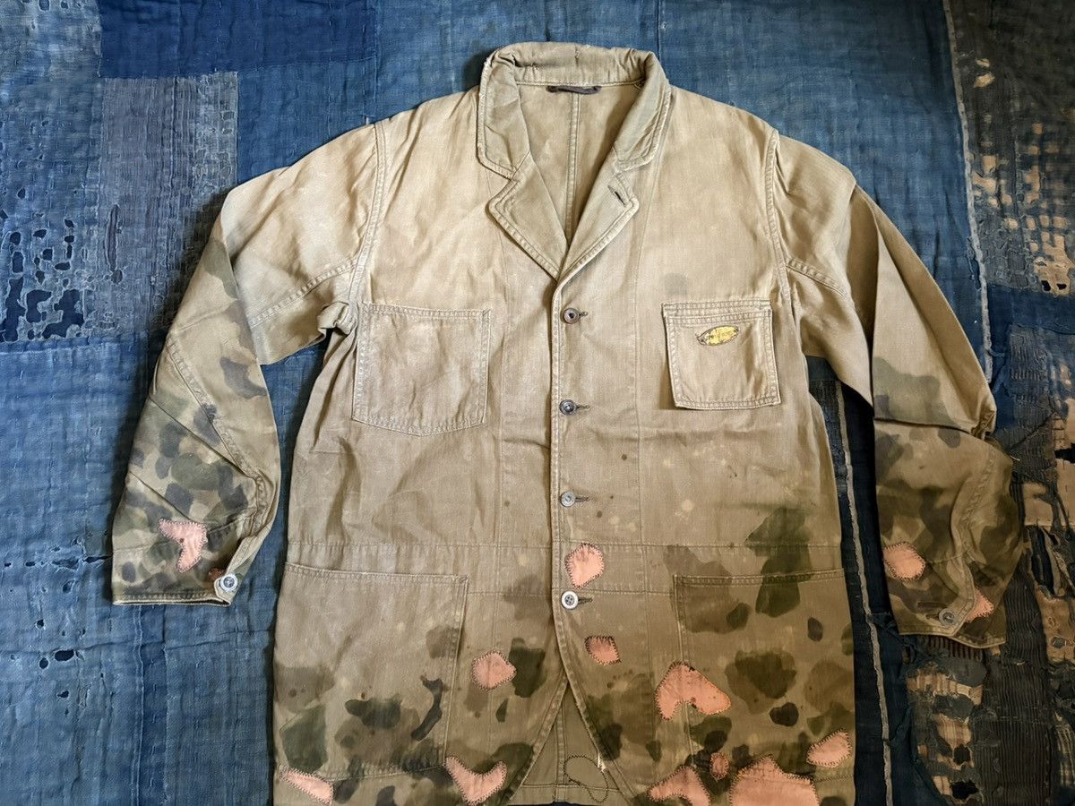 Kapital Kapital oiled cotton coverall camouflage patchwork Size US L / EU 52-54 / 3 - 1 Thumbnail