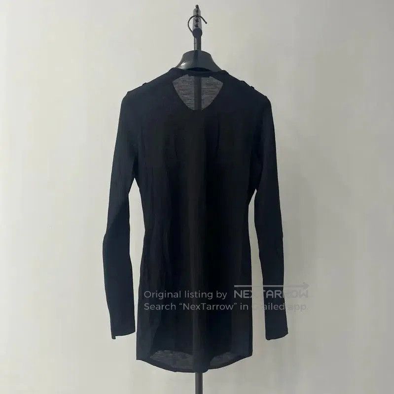 Balmain Balmain Black Cotton Long Sleeve Top for Women . Size M / US 6-8 / IT 42-44 - 2 Thumbnail