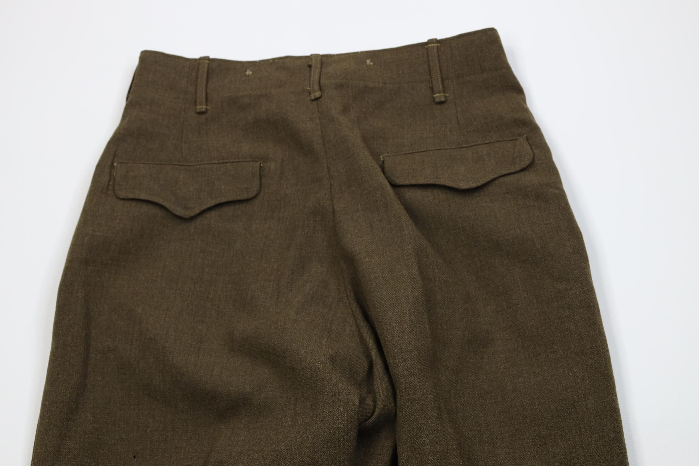 Vintage Vintage 50s USGI Korean War 18 oz Wide Leg Pants Green USA Size US 28 / EU 44 - 13 Thumbnail