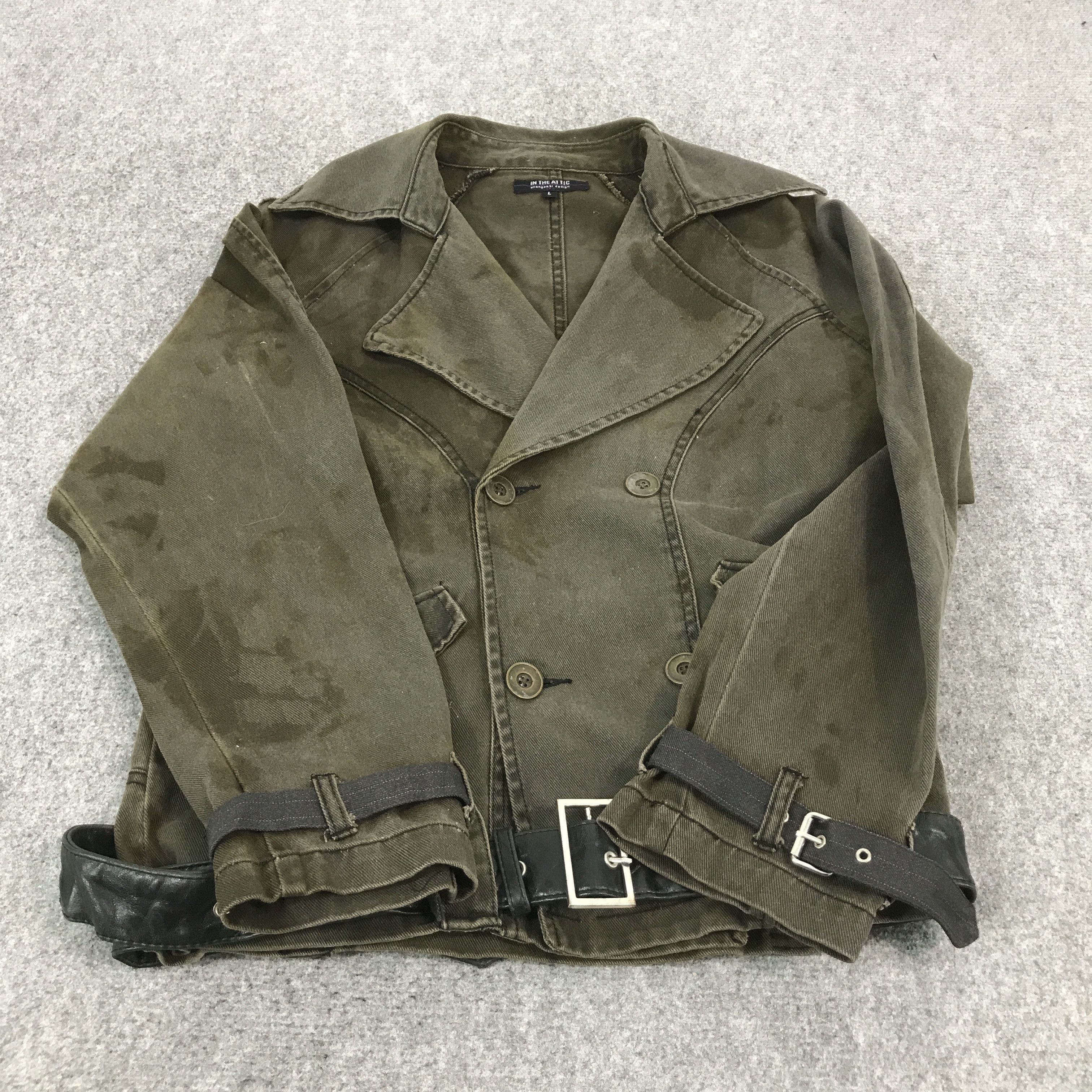 If Six Was Nine × In The Attic × Japanese Brand IN THE ATTIC JAPAN BLACK FADED BONDAGE JACKET Size US L / EU 52-54 / 3 - 8 Thumbnail