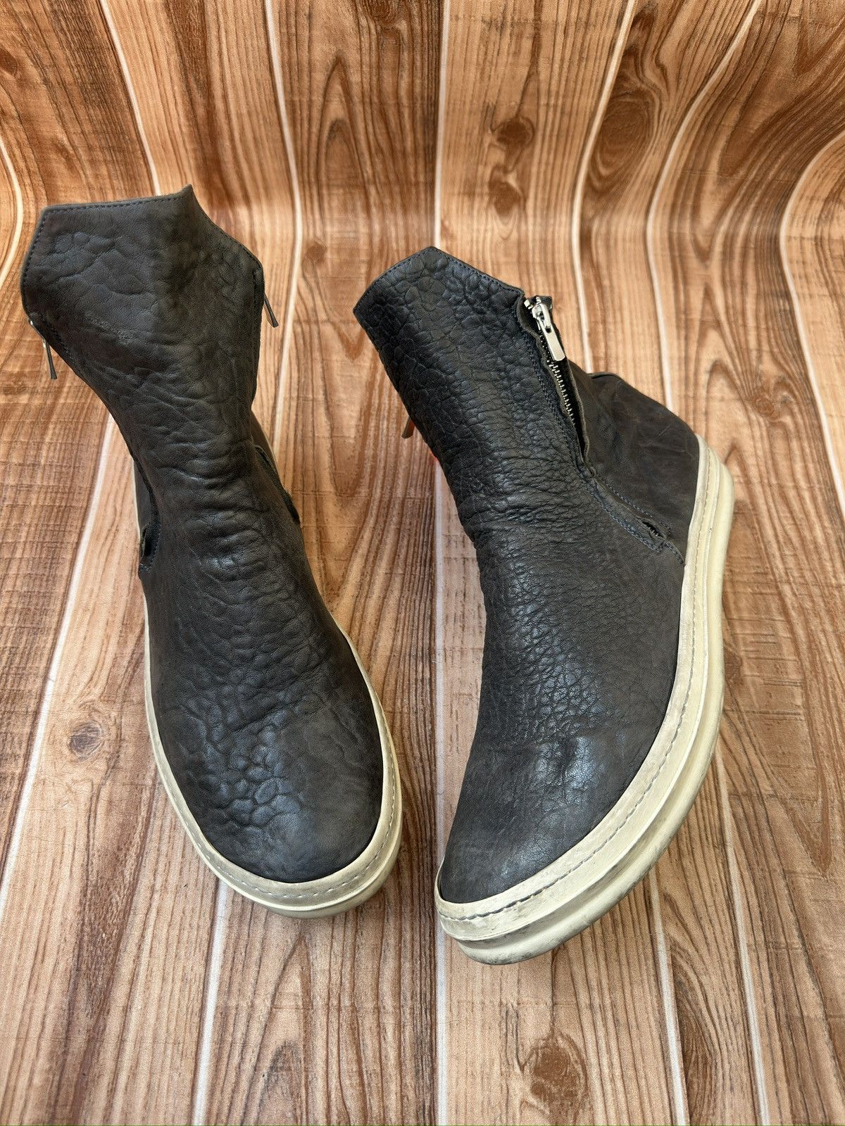 Officine Creative Officine Creative Double Zip up boots Like Rick Owens Size US 12 / EU 45 - 6 Thumbnail