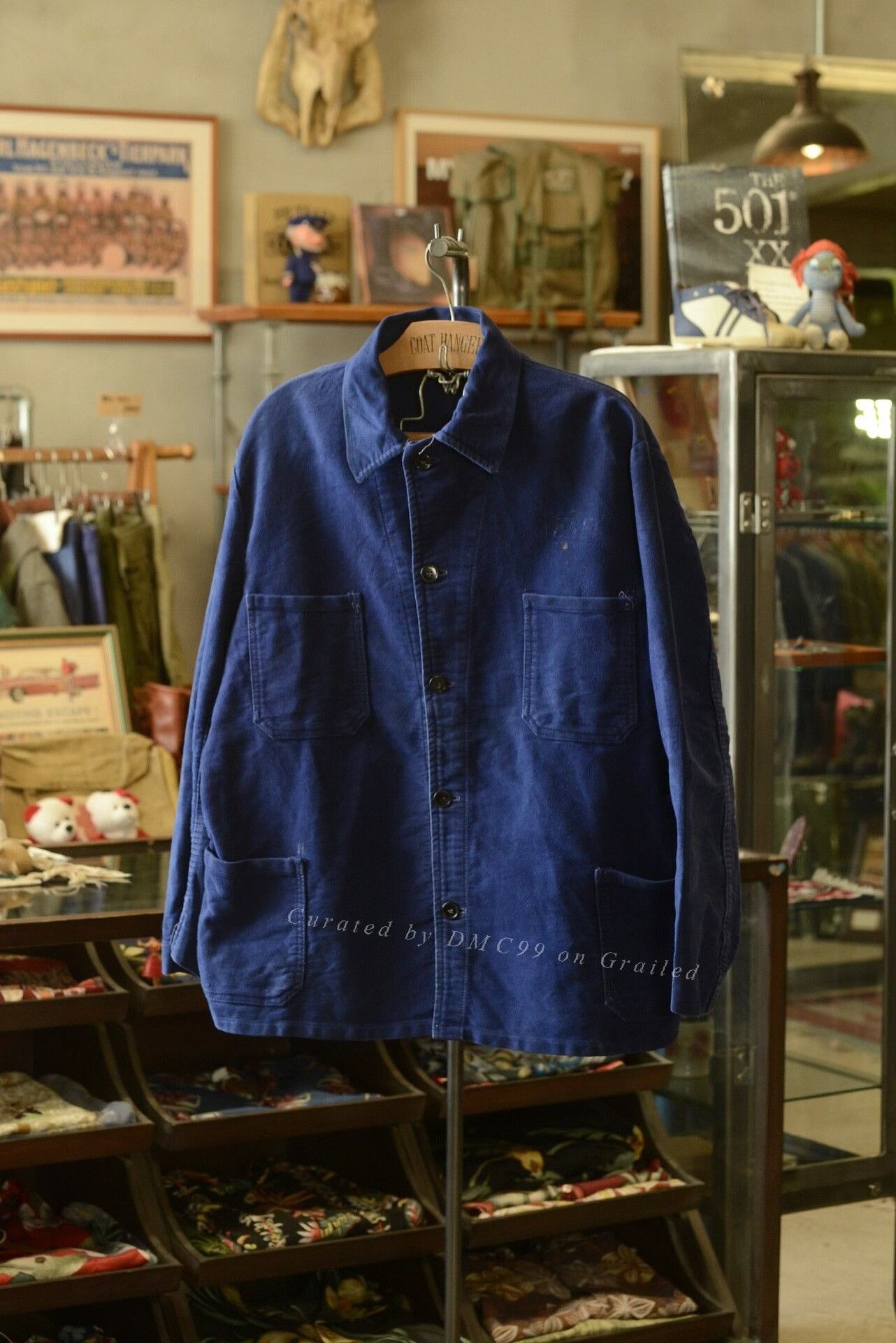 Vintage Vintage 1950s-60s French Moleskin Work Jacket Size US M / EU 48-50 / 2 - 1 Thumbnail