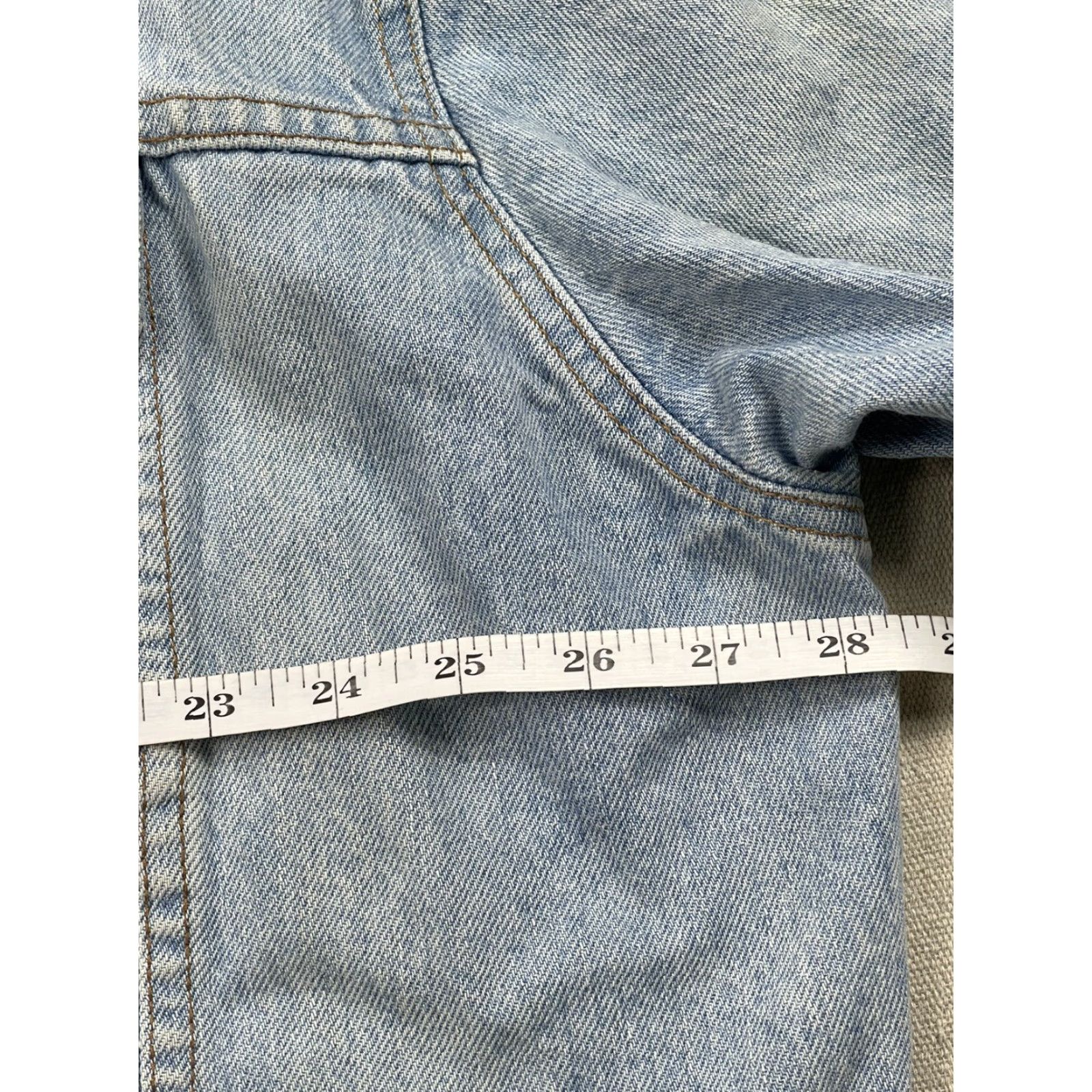 Gap VINTAGE Gap Denim Jeans Jacket Trucker Light Distressed Blue XL Mens American Classic 90s Jacket Denim/Coat Size US 36 / EU 52 - 5 Thumbnail