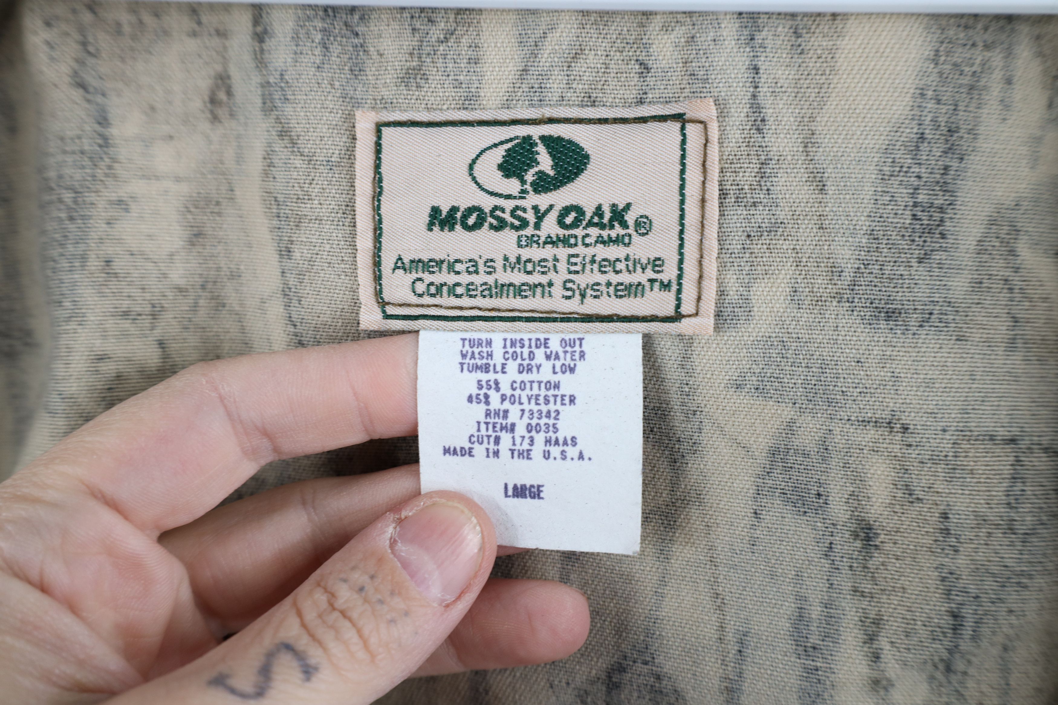 Mossy Oaks × Vintage Vintage 80s 90s Mossy Oak Camouflage Bomber Jacket USA Size US L / EU 52-54 / 3 - 8 Thumbnail