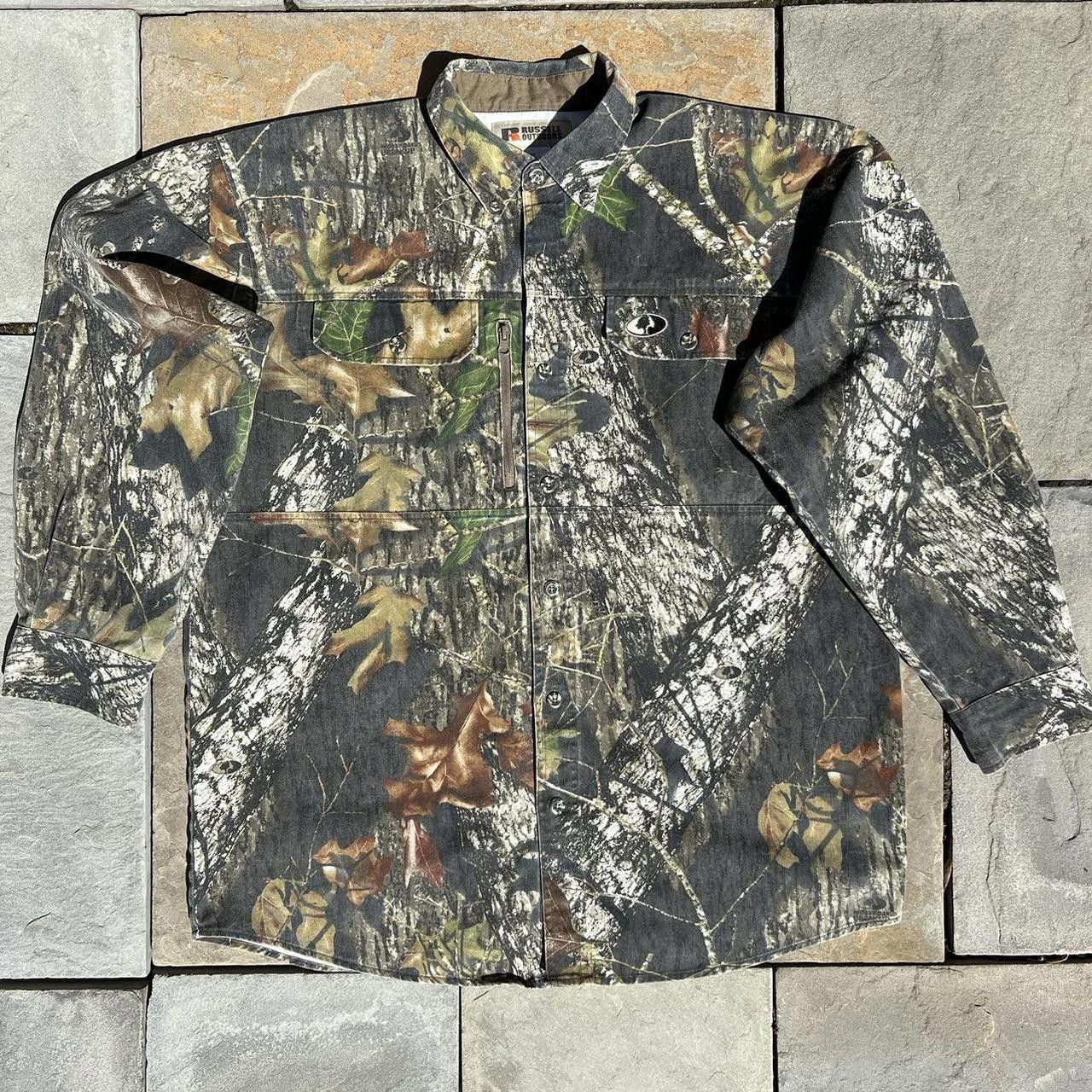 Russell Athletic Woodland Camo Utility Shirt Jacket Size US XL / EU 56 / 4 - 1 Thumbnail