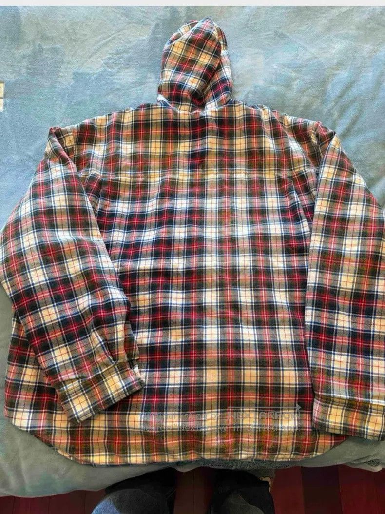 Balenciaga Balenciaga Plaid Insulated Long Sleeve Hooded Shirt Size US XS / EU 42 / 0 - 2 Thumbnail