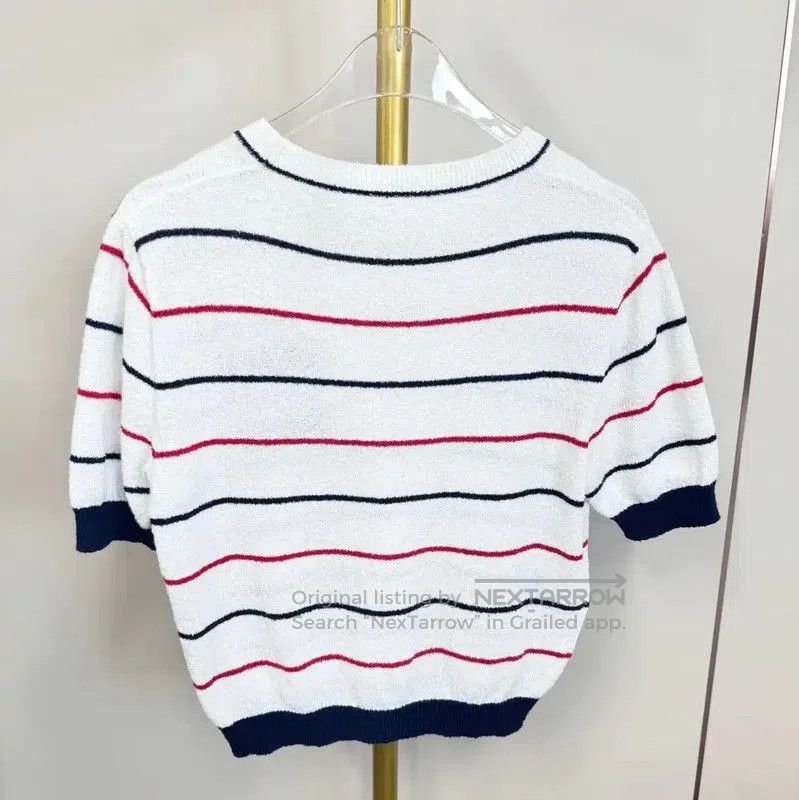 Miu Miu Miu Miu Striped Short Sleeve T-Shirt . Size M / US 6-8 / IT 42-44 - 2 Thumbnail