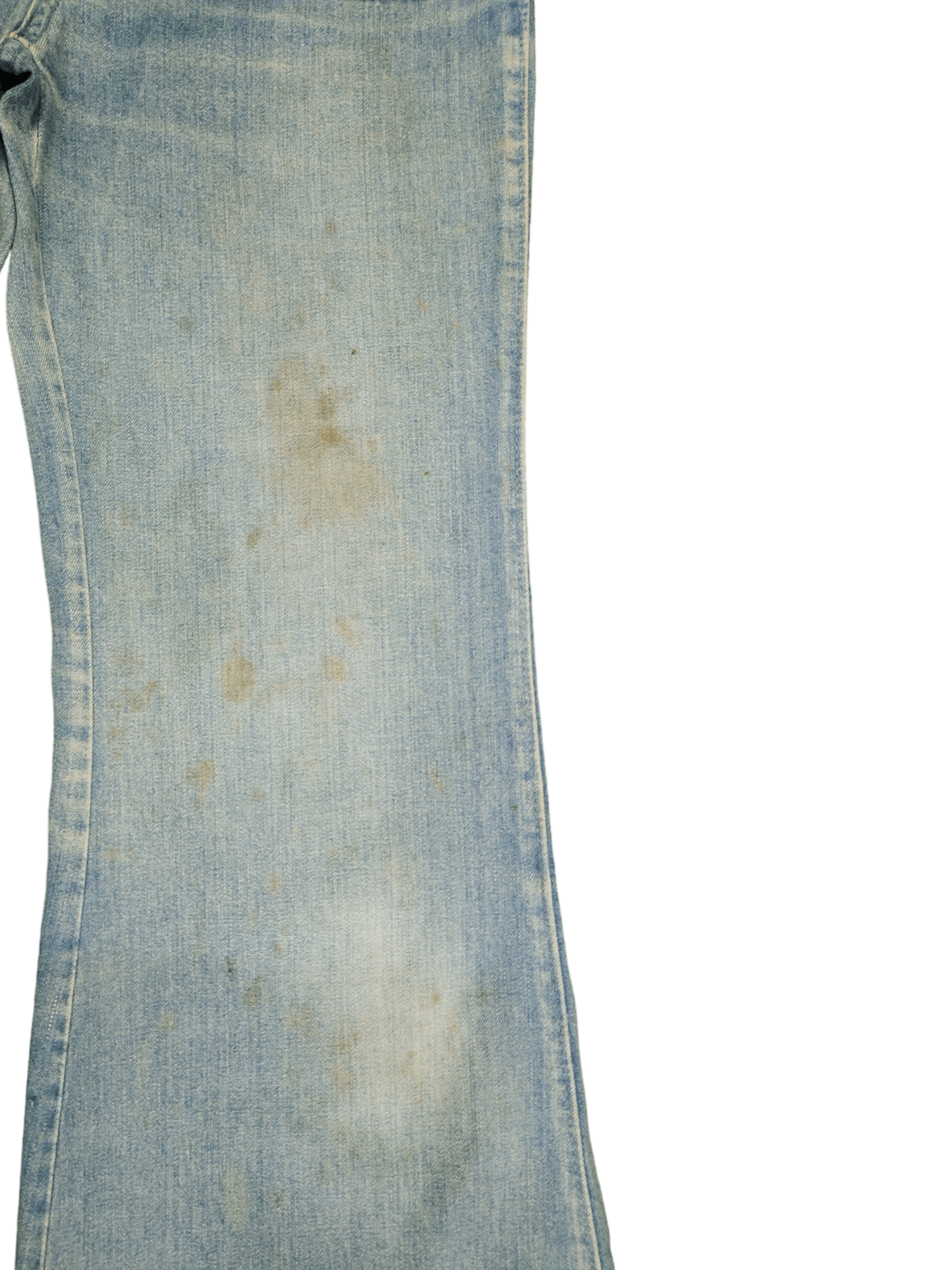 If Six Was Nine Flare Jeans Dirty Dusty Bell Bottom Boot Cut Y2k Goa Size US 27 - 6 Thumbnail