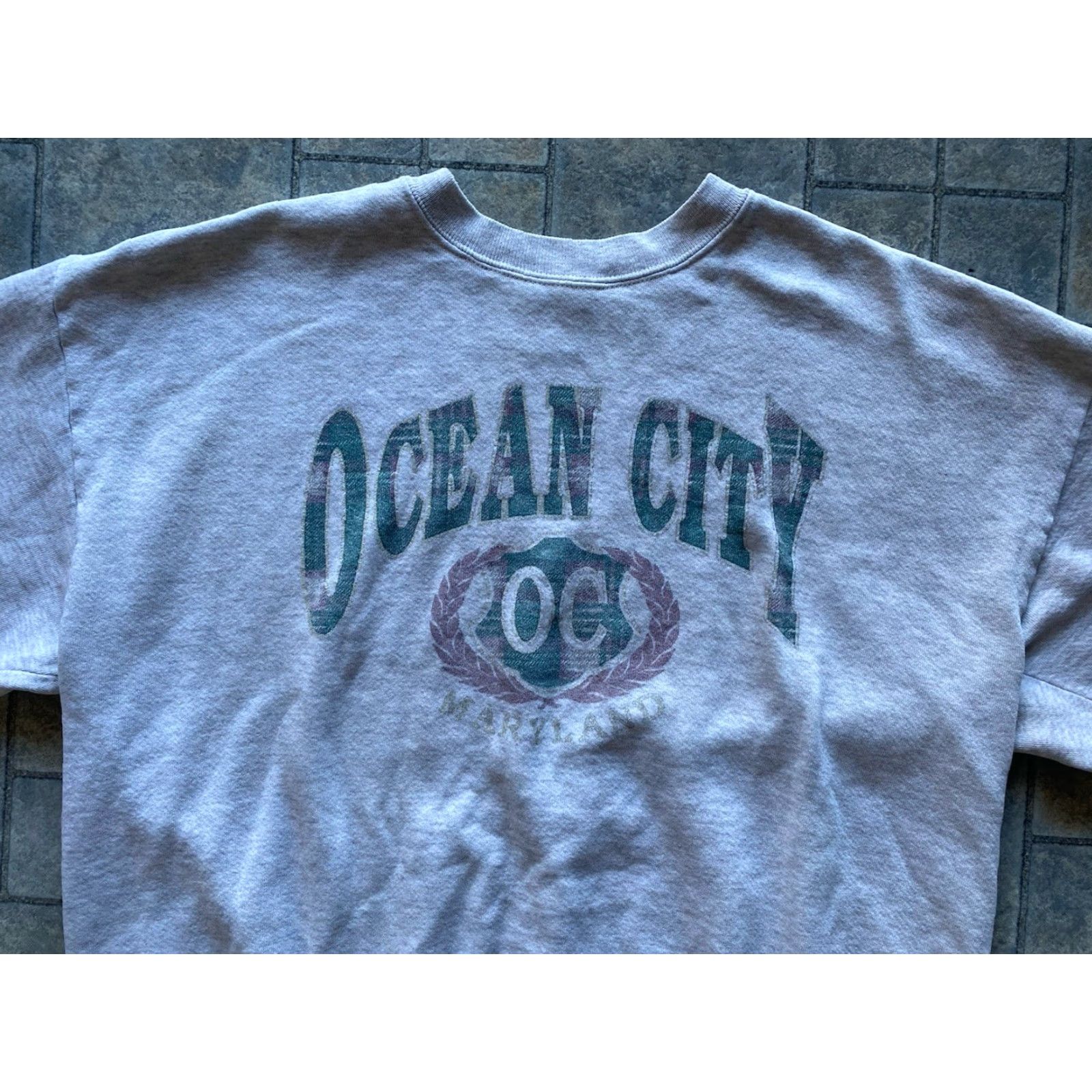 Jerzees VINTAGE Jerzees Sweatshirt Made In USA Gray Men’s XL Ocean City Maryland VTG Size US XL / EU 56 / 4 - 4 Thumbnail