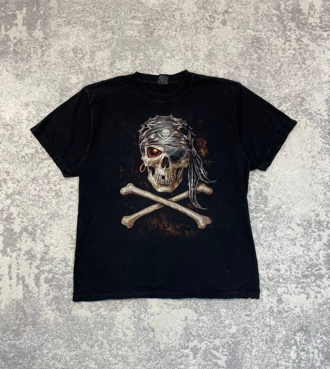 Other Vintage Rock@Tees T-Shirt Mens Black Biker Rock Graphic Size US XL / EU 56 / 4 - 2 Thumbnail