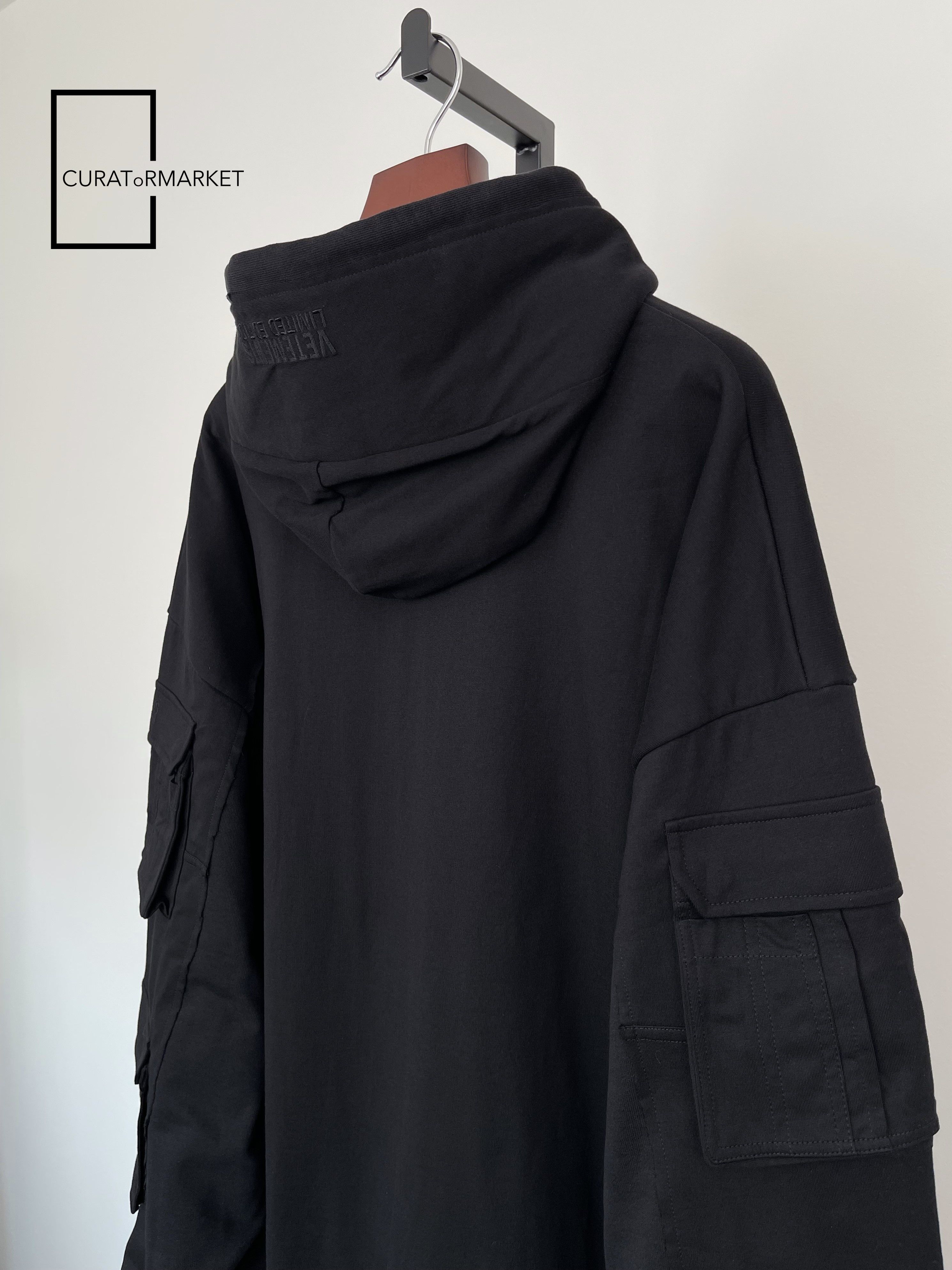 Vetements GRAIL Multi Cargo Pocket Zip Army Military Black Hoodie SS24 Size US XS / EU 42 / 0 - 7 Thumbnail
