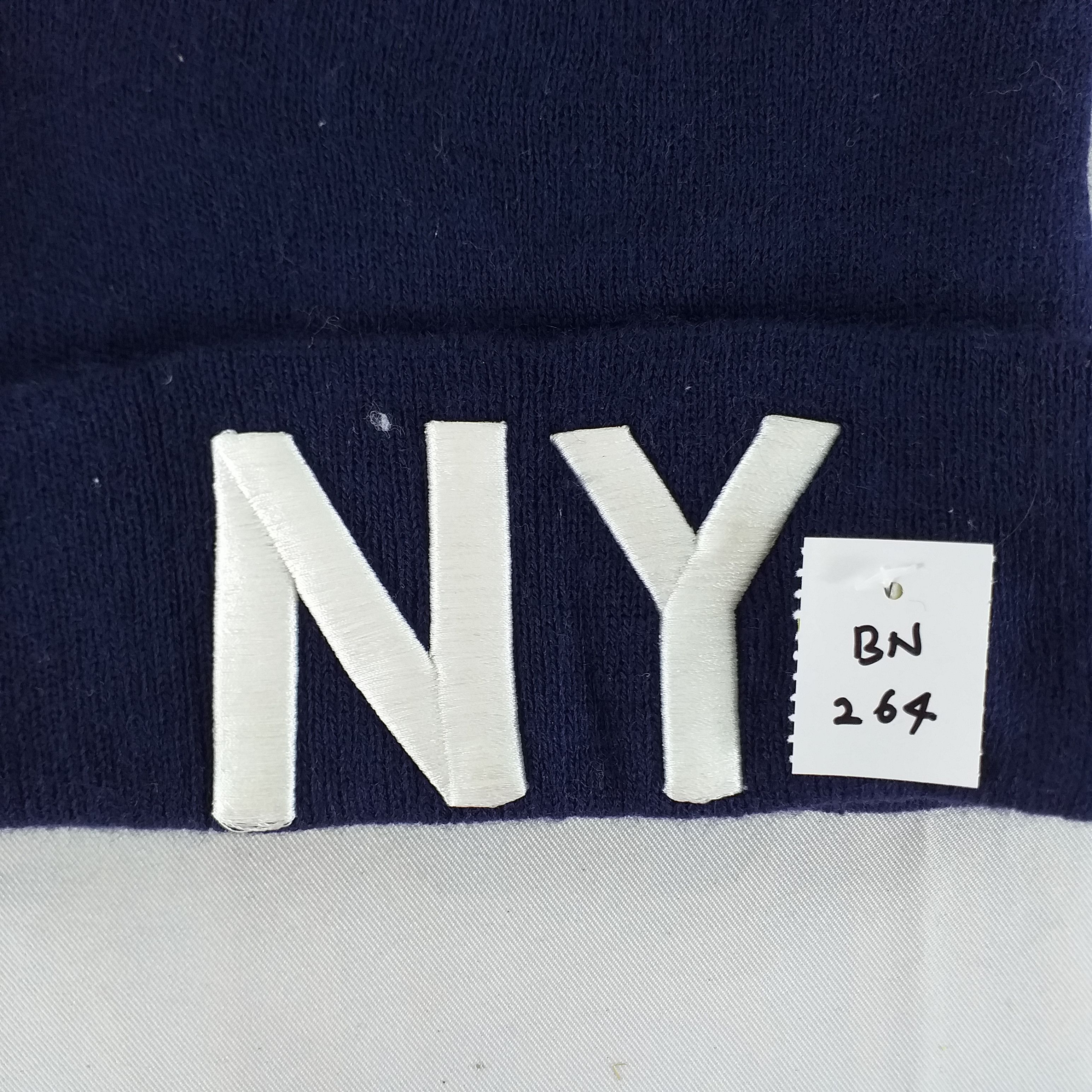 Japanese Brand NY Embroidery Snow Cap Hat Beanie -BN264 Size ONE SIZE - 4 Thumbnail
