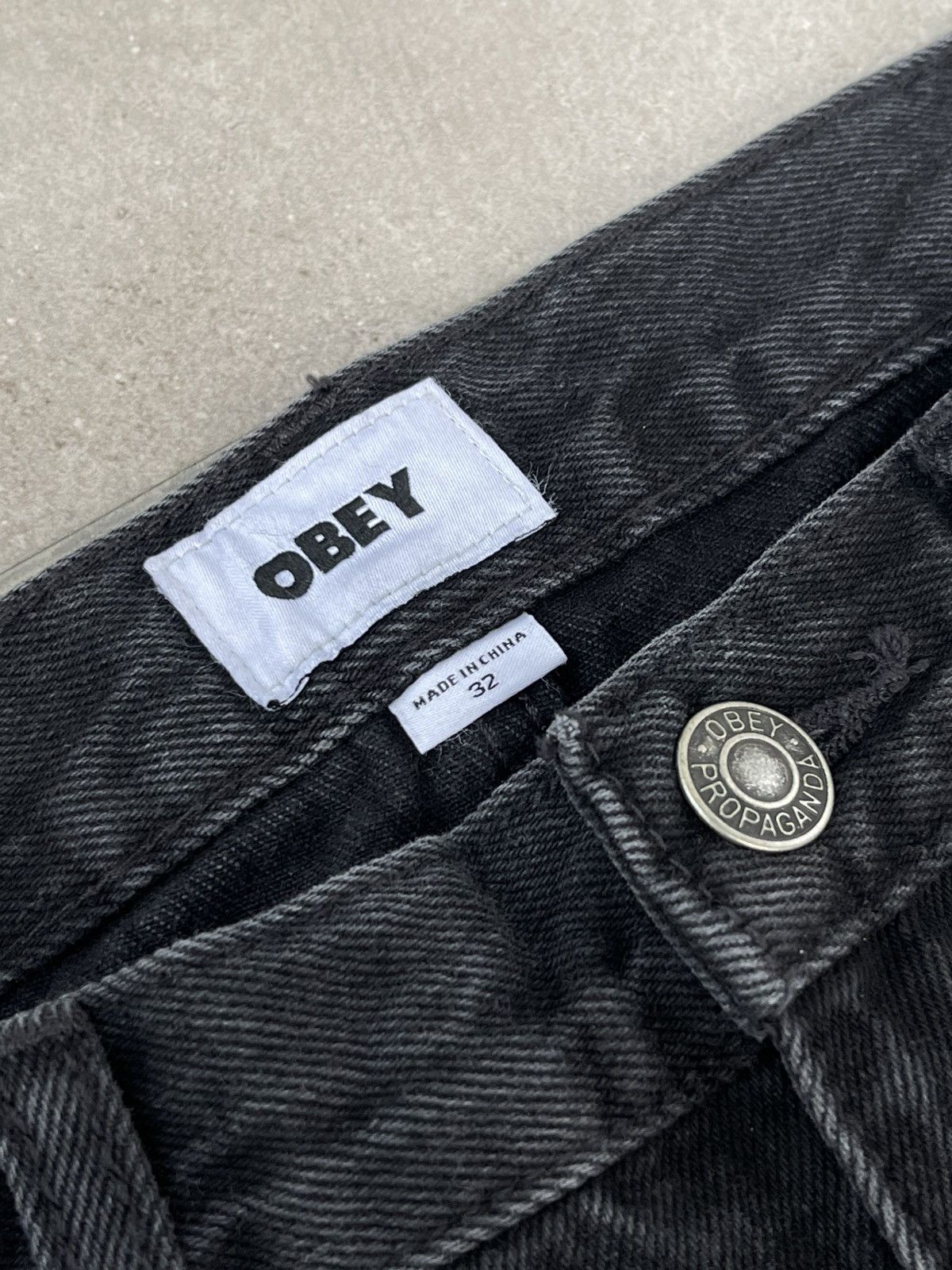 Acne Studios !DS! SS23 Obey Black Washed Loose Leg Denim Work Pants Size US 32 / EU 48 - 13 Thumbnail