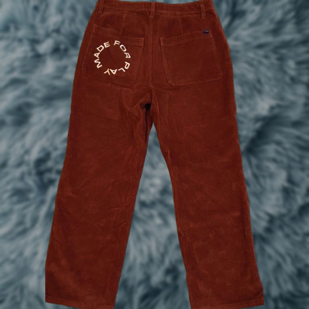 Vintage Paterson League Corduroy Pants 30 Brown Polar Skate Co Men Pants 30 Corduroy Chino Vintage 80s 90s Skateboarding Big Boy Mens Size US 30 / EU 46 - 1 Thumbnail