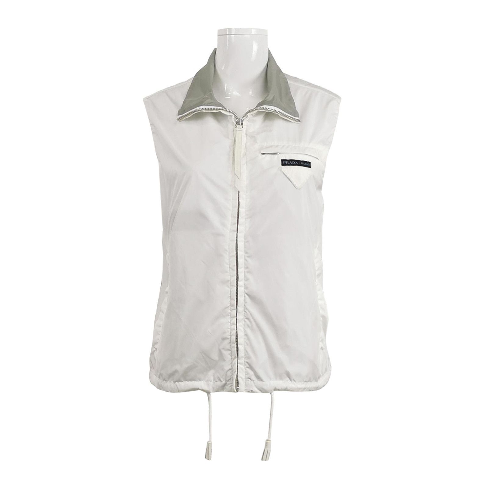 Prada Prada Logo Zip-Up Vest Size 38 Size XS / US 0-2 / IT 36-38 - 1 Thumbnail