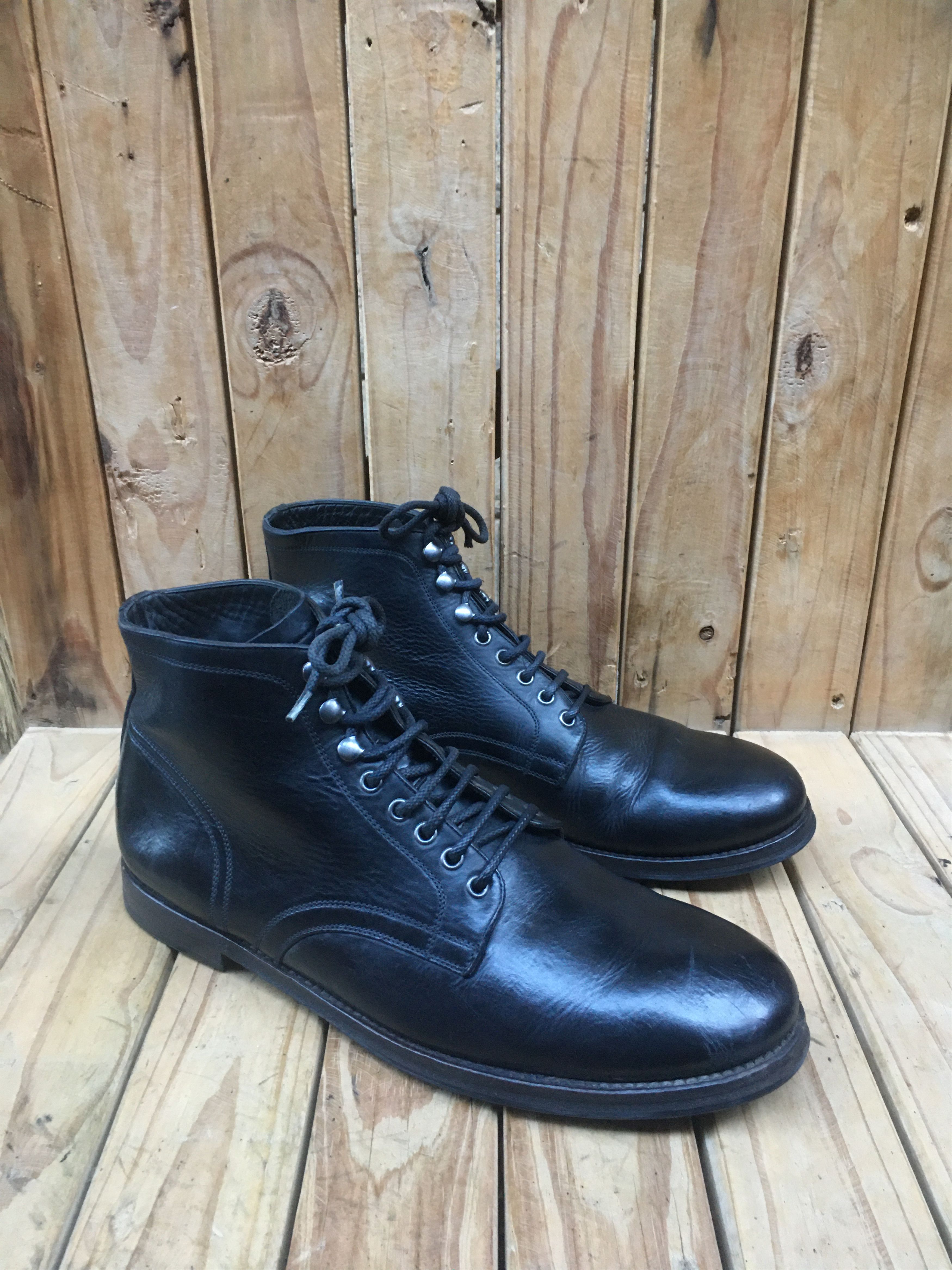 Dolce & Gabbana Dolce & Gabbana black leather boots Size US 12 / EU 45 - 13 Thumbnail