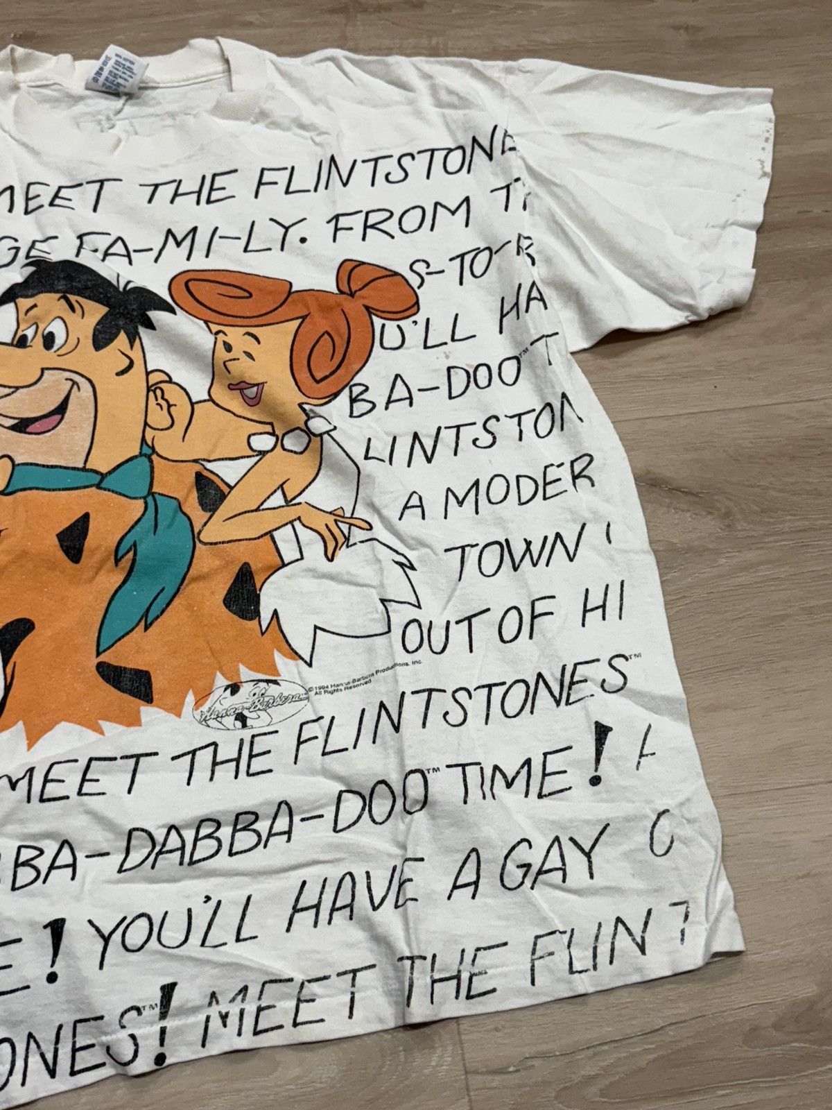 Cartoon Network Vintage Flintstones All Over Print Tee Size US L / EU 52-54 / 3 - 7 Thumbnail