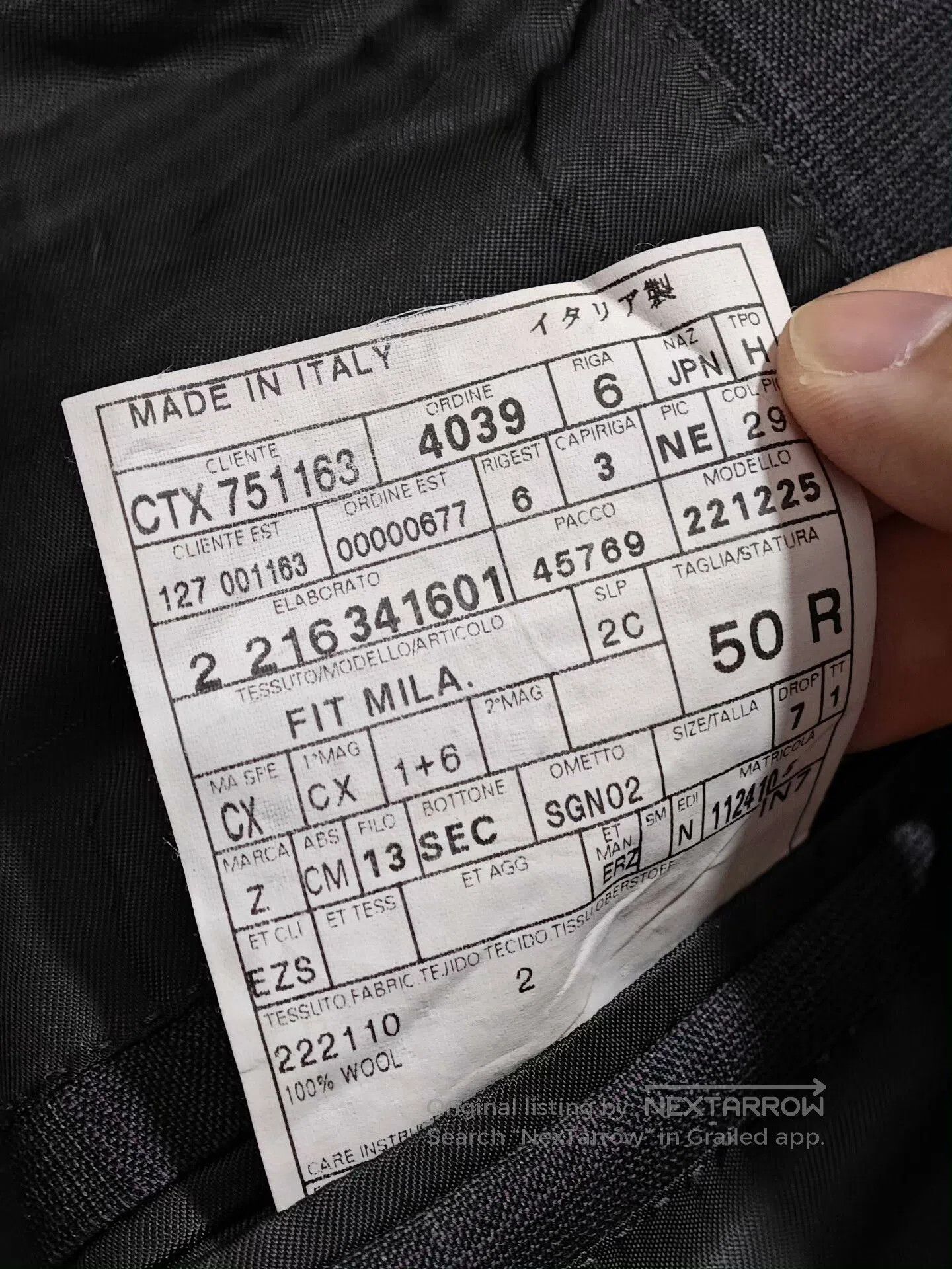 Ermenegildo Zegna Zegna Gray Wool Blend Suit Jacket. Size US M / EU 48-50 / 2 - 8 Thumbnail