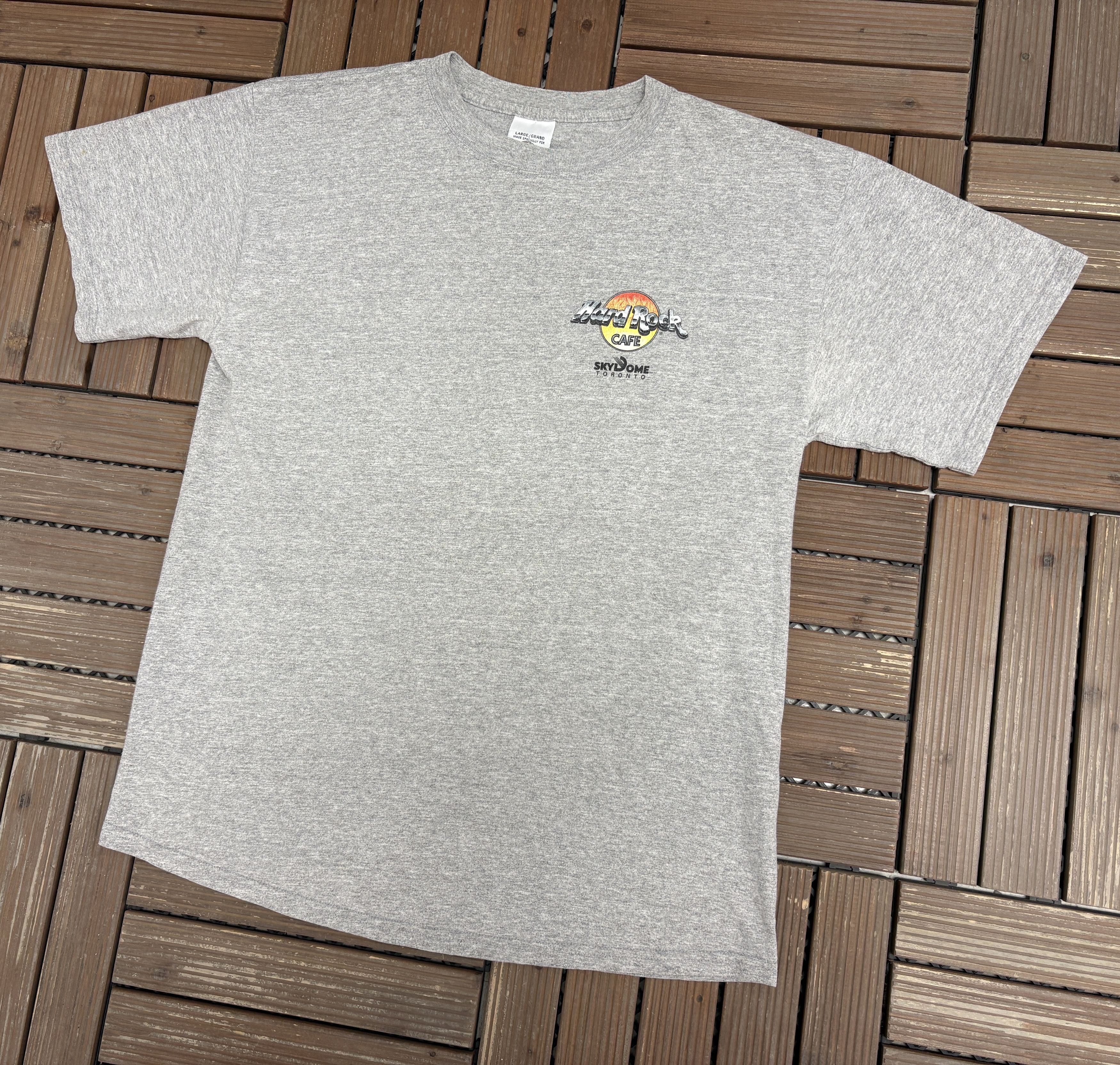 Vintage Hard Rock Cafe Skydome Toronto Vintage Grey Tee Size US L / EU 52-54 / 3 - 3 Thumbnail