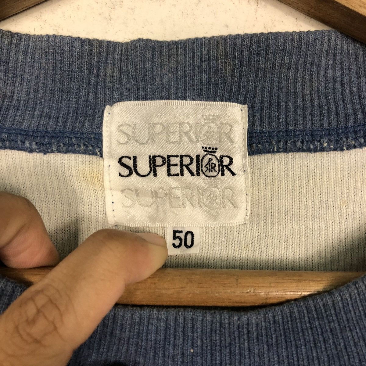 Japanese Brand 📌Vintage Sweatshirt Crewneck Superior Big Logo Size US M / EU 48-50 / 2 - 15 Thumbnail