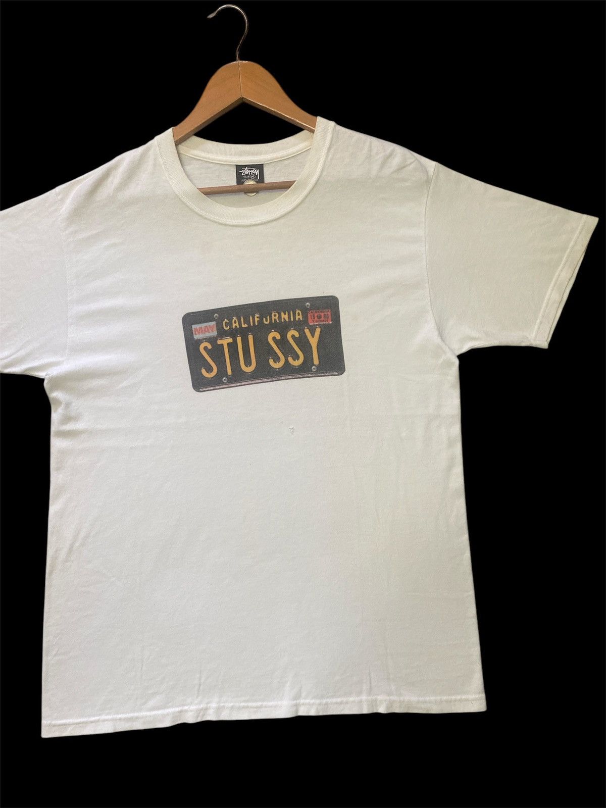 Stussy × Vintage ‼️RARE‼️STUSSY LICENSE PLATE VINTAGE SHIRT TEE🔥 Size US M / EU 48-50 / 2 - 2 Thumbnail