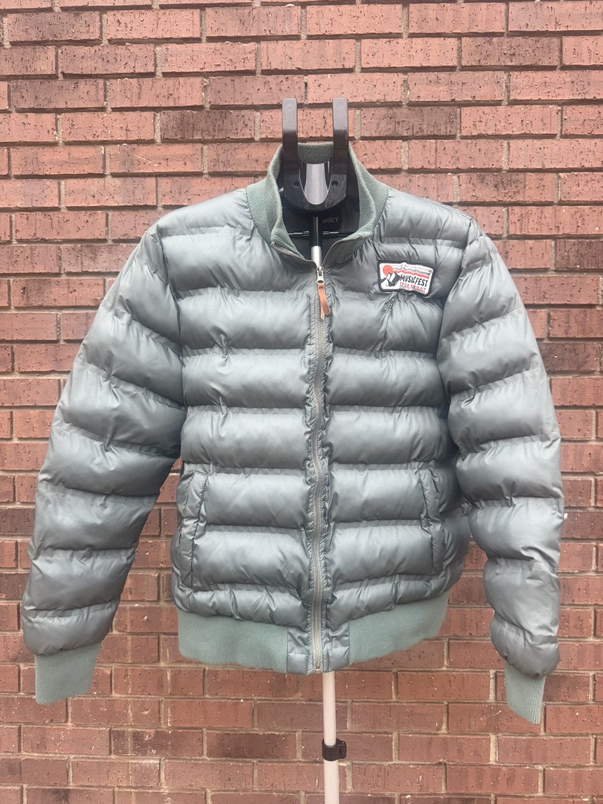 Other Hooey Track Jacket Full Zip Quilted Puffer Bomber Musicfest Size L / US 10 / IT 46 - 1 Thumbnail