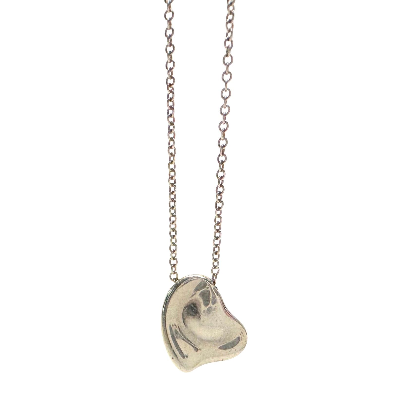 Tiffany & Co. Tiffany and Co Elsa Peretti Full Heart Necklace 16" Dust Bag Size ONE SIZE - 2 Thumbnail