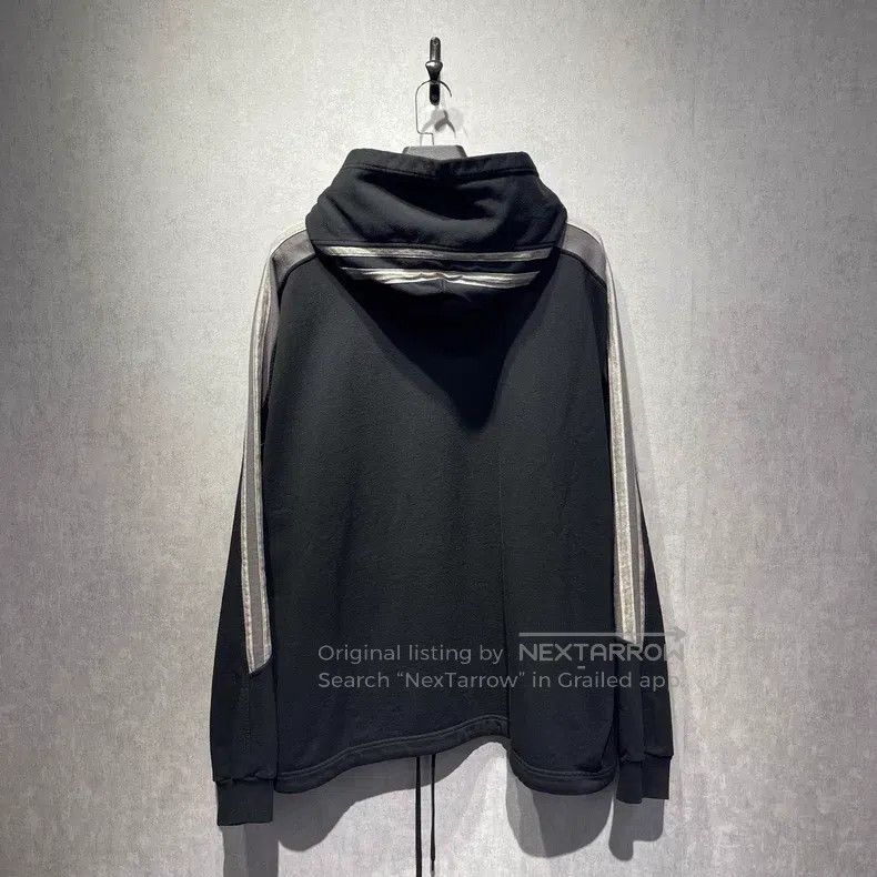 Balenciaga Balenciaga Side Stripe Embroidered Logo Hooded Sweatshirt Size US M / EU 48-50 / 2 - 2 Thumbnail