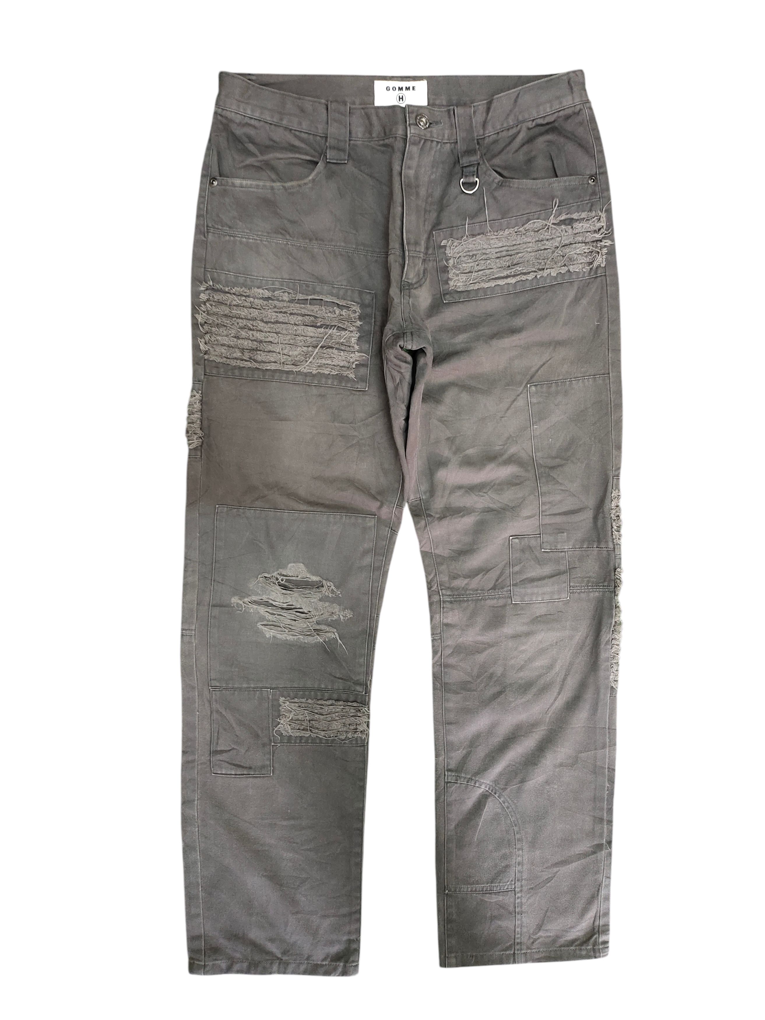 Yohji Yamamoto Gomme Homme By Yohji Yamamoto Patchwork Trouser Pants Size US 30 / EU 46 - 1 Thumbnail