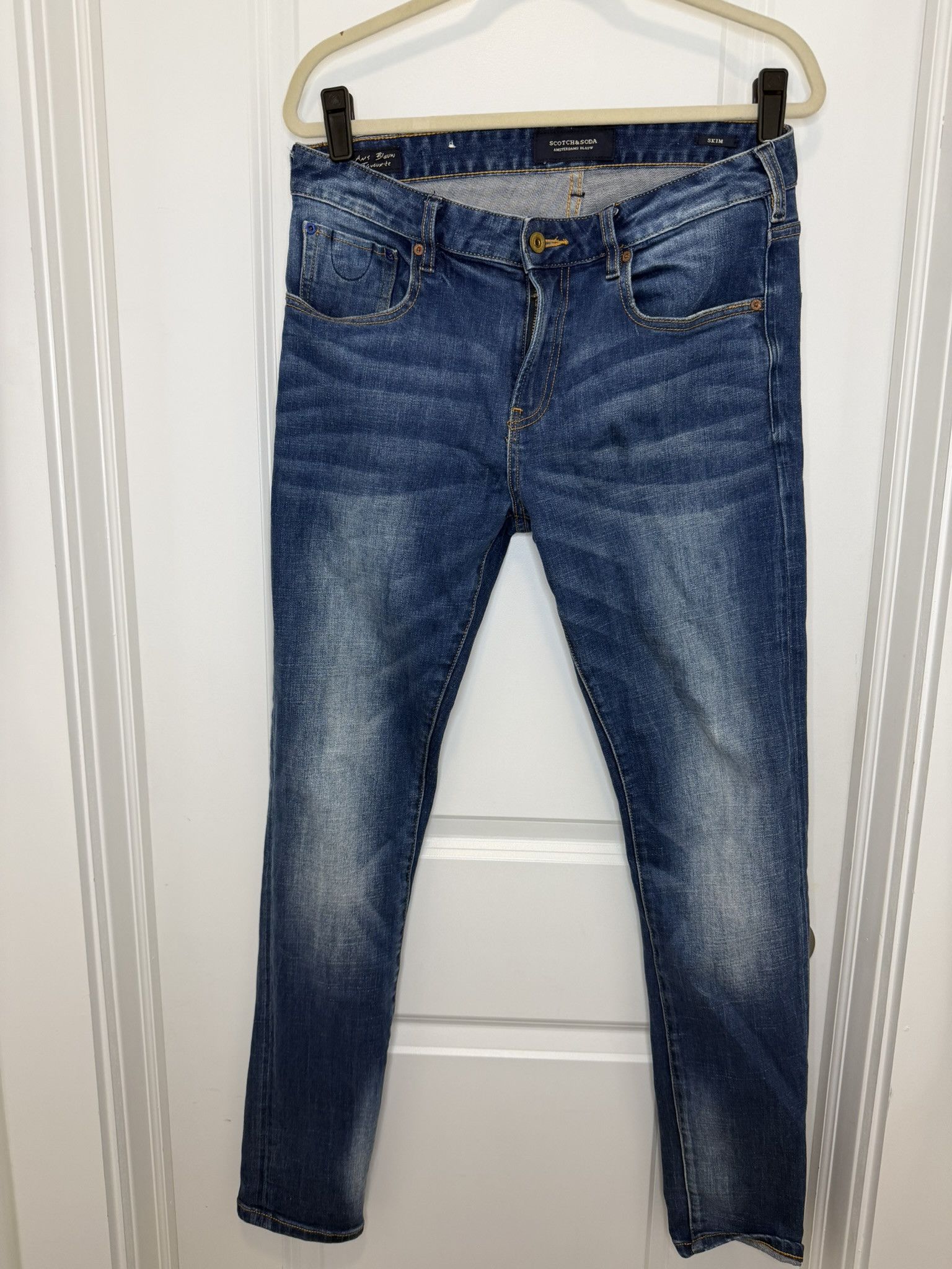 Scotch & Soda Scotch & Soda Amsterdams Blauw Slim Jeans Size US 32 / EU 48 - 1 Thumbnail