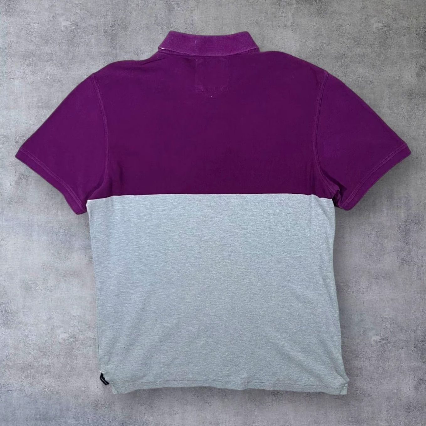 Vintage Crew Clothing Company Maroon Grey Colour Block Short Sleeve Polo Shirt Medium Mens Polo Shirt Colour Block Cotton Casual 100% Cotton Logo Size US M / EU 48-50 / 2 - 2 Thumbnail