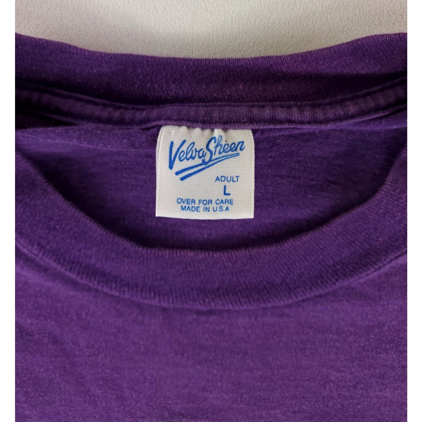 Velva Sheen VINTAGE Mickey Mouse Velva Sheen T Shirt Made USA Purple Lake Ozarks Mens L Size US L / EU 52-54 / 3 - 3 Thumbnail