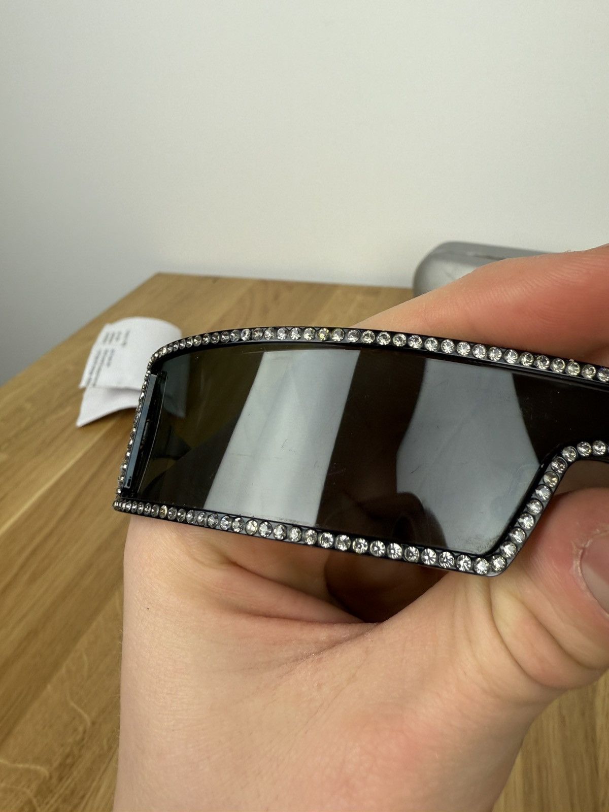 Dior × John Galliano × Vintage Swarovski Crystal PUNK SUNGLASSES Spring 2003 Size ONE SIZE - 12 Thumbnail
