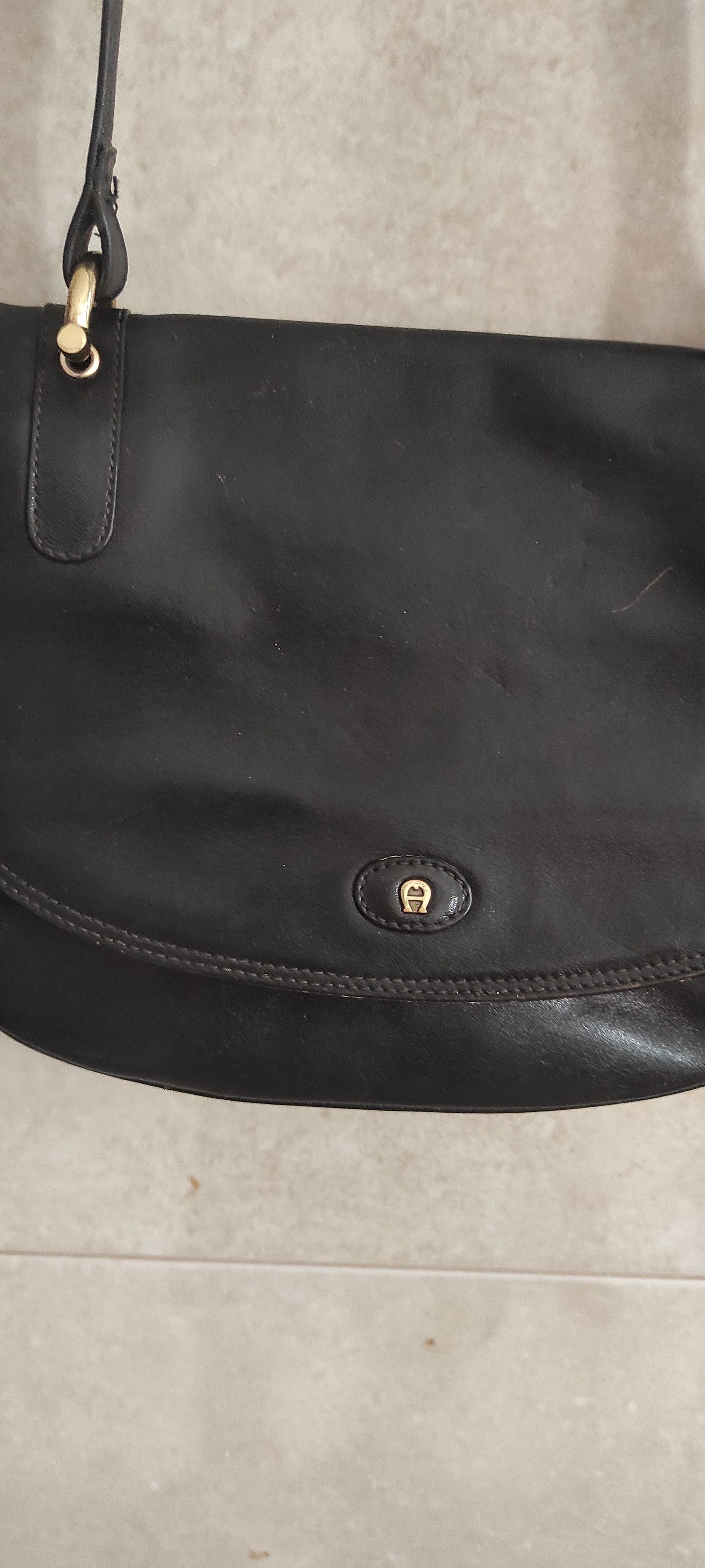 Etienne Aigner × Leather Vintage Etienne Aigner Black Glossy Leather Shoulder Bag Size ONE SIZE - 16 Thumbnail