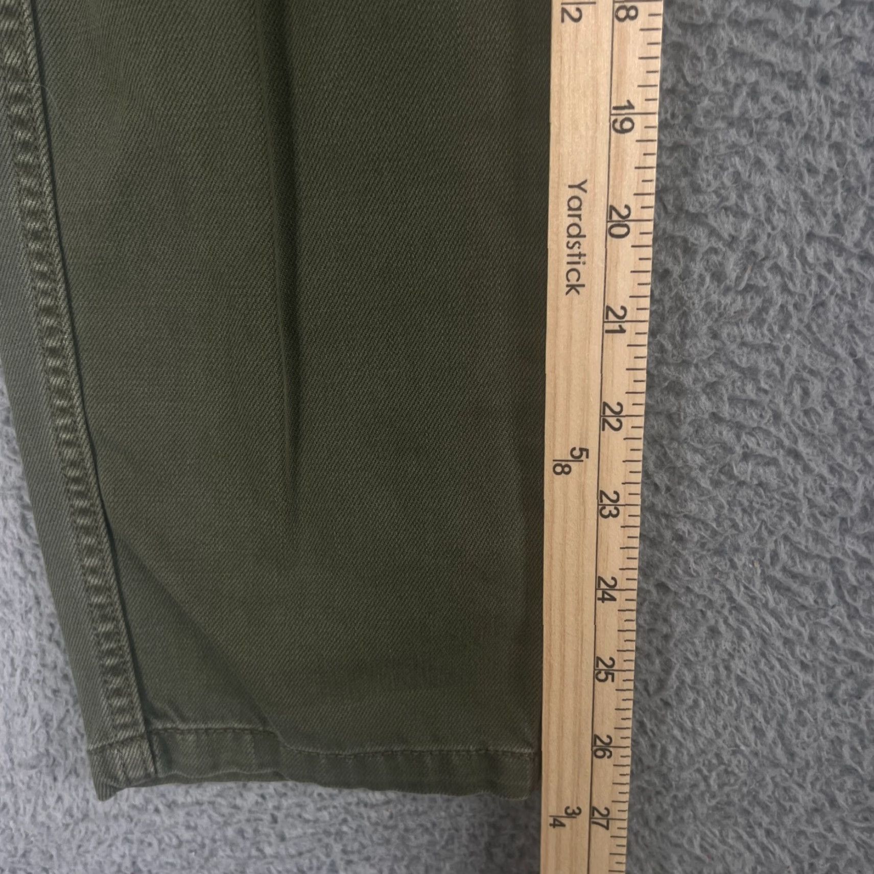 American Eagle Outfitters American Eagle Womens Utility Pants 2 Workwear Military Green Crop Size 26" / US 2 / IT 38 - 4 Thumbnail