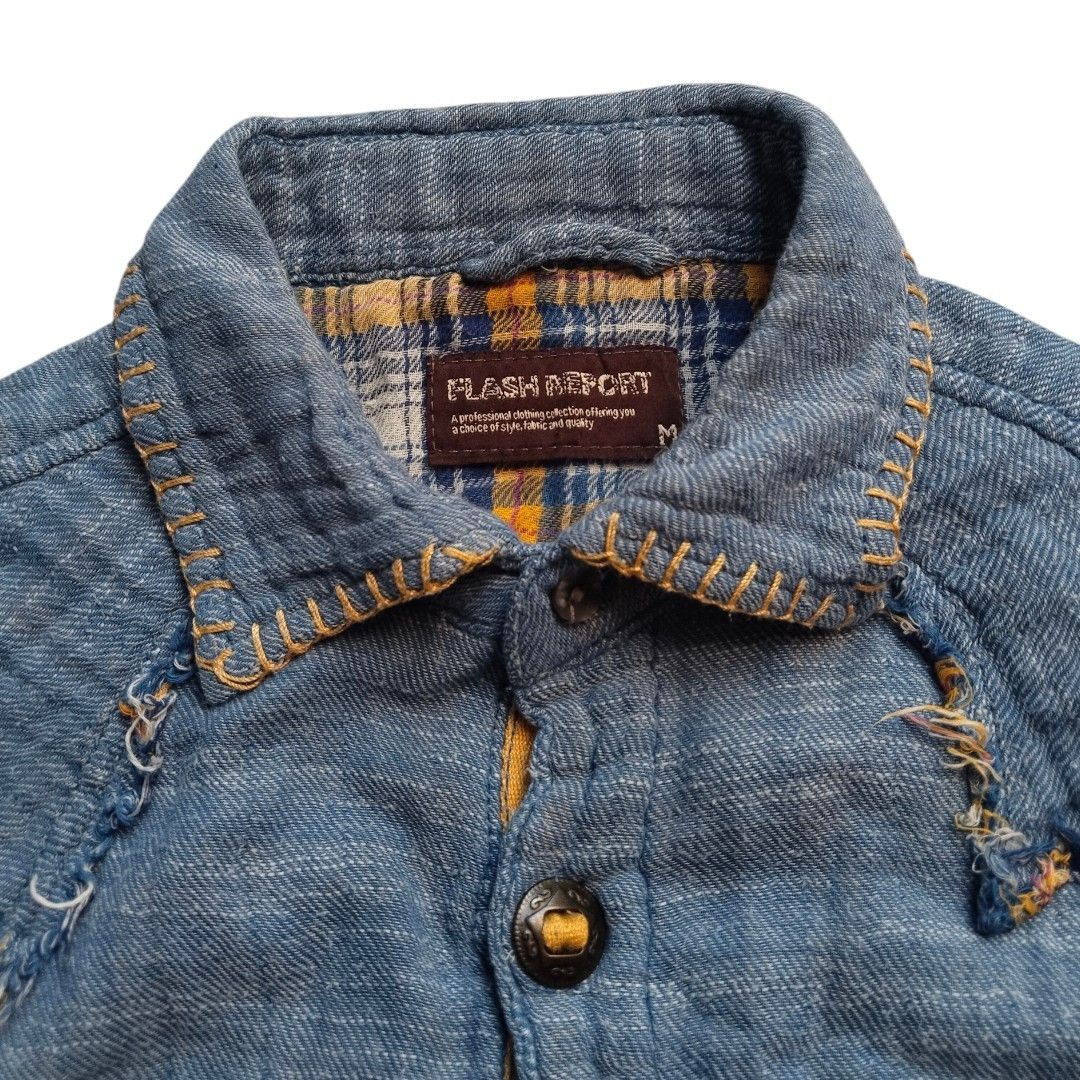 Kapital Flash report linen Western shirts Size US M / EU 48-50 / 2 - 4 Thumbnail