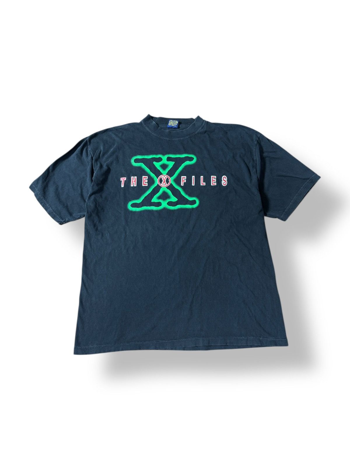 Vintage *RARE* 90s VINTAGE THE X FILES TV SERIES BLACK TEE XL Size US XL / EU 56 / 4 - 1 Thumbnail