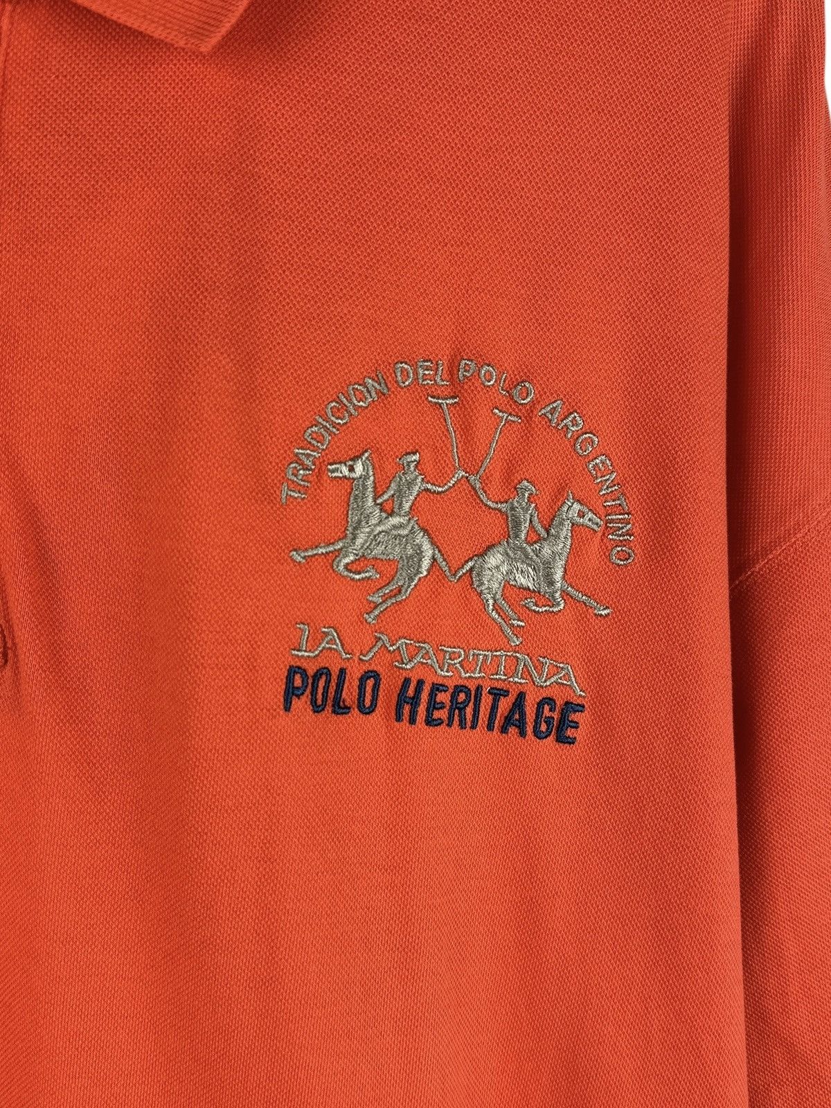 La Martina La Martina Polo Heritage Embroidered Logo Polo T-Shirt 3XL Size US XXL / EU 58 / 5 - 16 Thumbnail