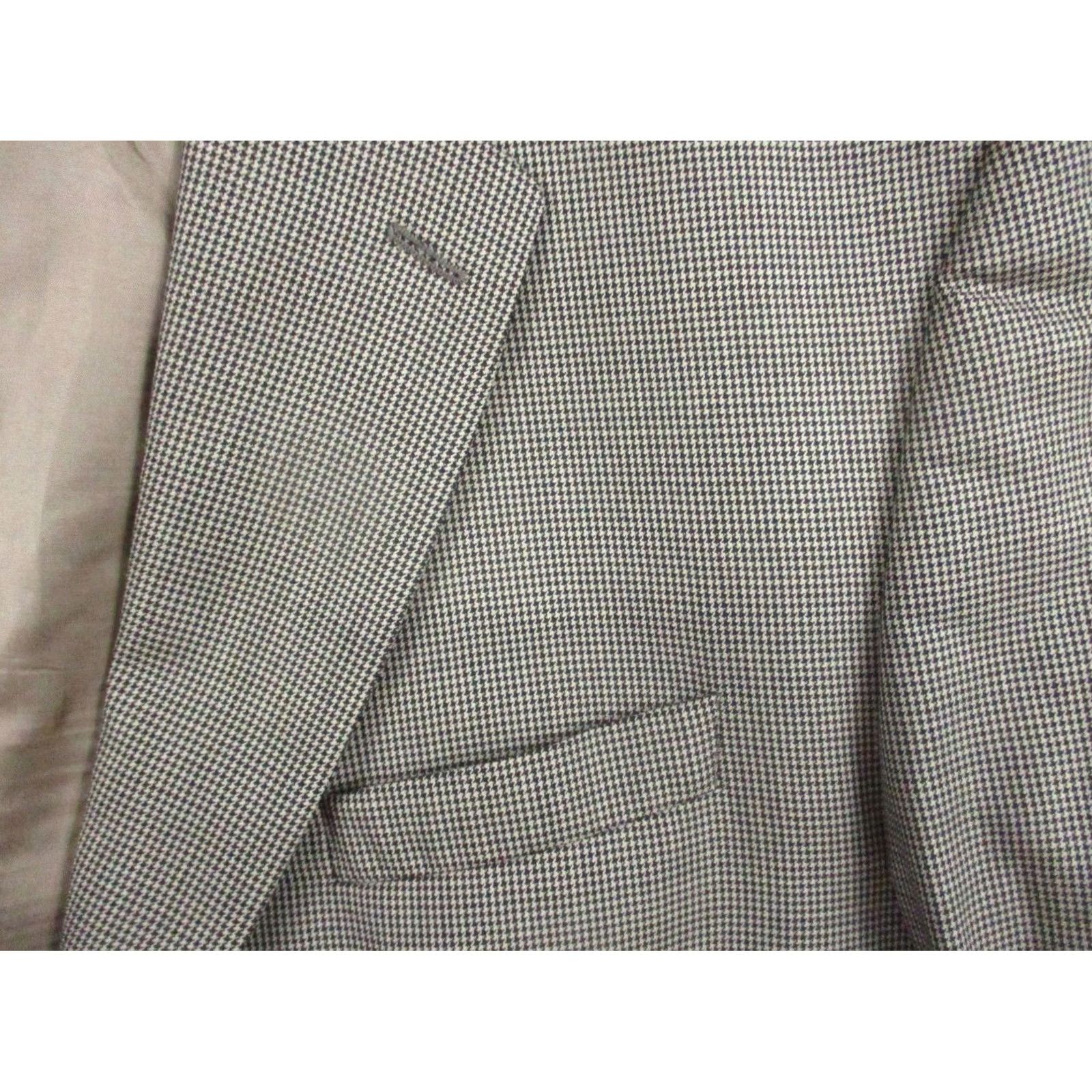 Ralph Lauren LAUREN RALPH LAUREN Wool Cashmere Blazer Jacket 48 L Houndstooth EUC Size 48R - 2 Thumbnail