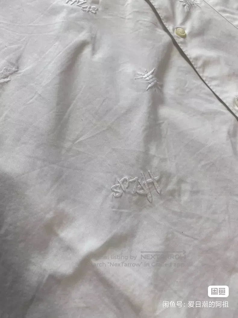 Comme des Garcons Comme Des Garcons Embroidered white shirt, size L Size L / US 10 / IT 46 - 3 Thumbnail