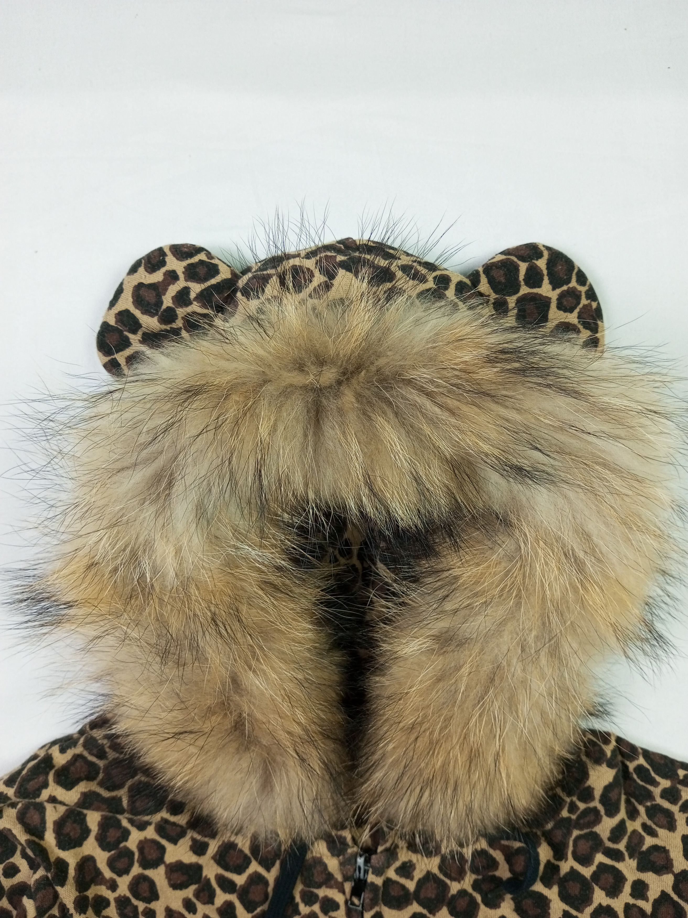 Japanese Brand Shock Nine Leopard Fur Cat Ear Hoodie Zipper Sweatshirt Size US M / EU 48-50 / 2 - 2 Thumbnail