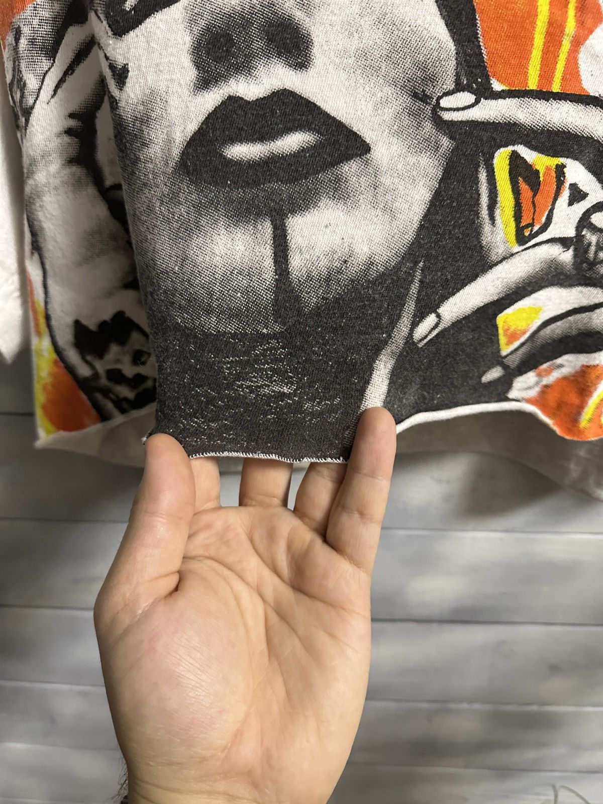 Band Tees Very Rare Vintage Crop Top Marilyn Manson 90’s Crop Too Size ONE SIZE - 7 Thumbnail