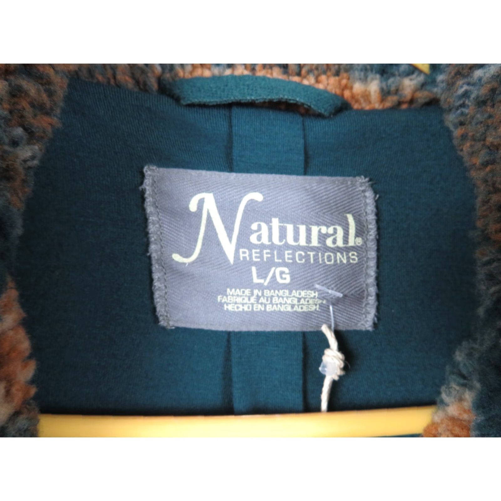 Vintage Natural Reflections flannel jacket shirt Green Orange plaid lined winter women L Size L / US 10 / IT 46 - 5 Thumbnail