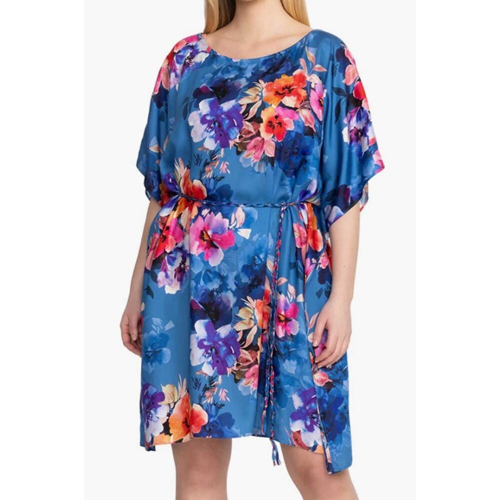 Johnny Was JOHNNY WAS Summer Days Dress With Braided Tie Summer Blue Size XL / US 12-14 / IT 48-50 - 5 Thumbnail