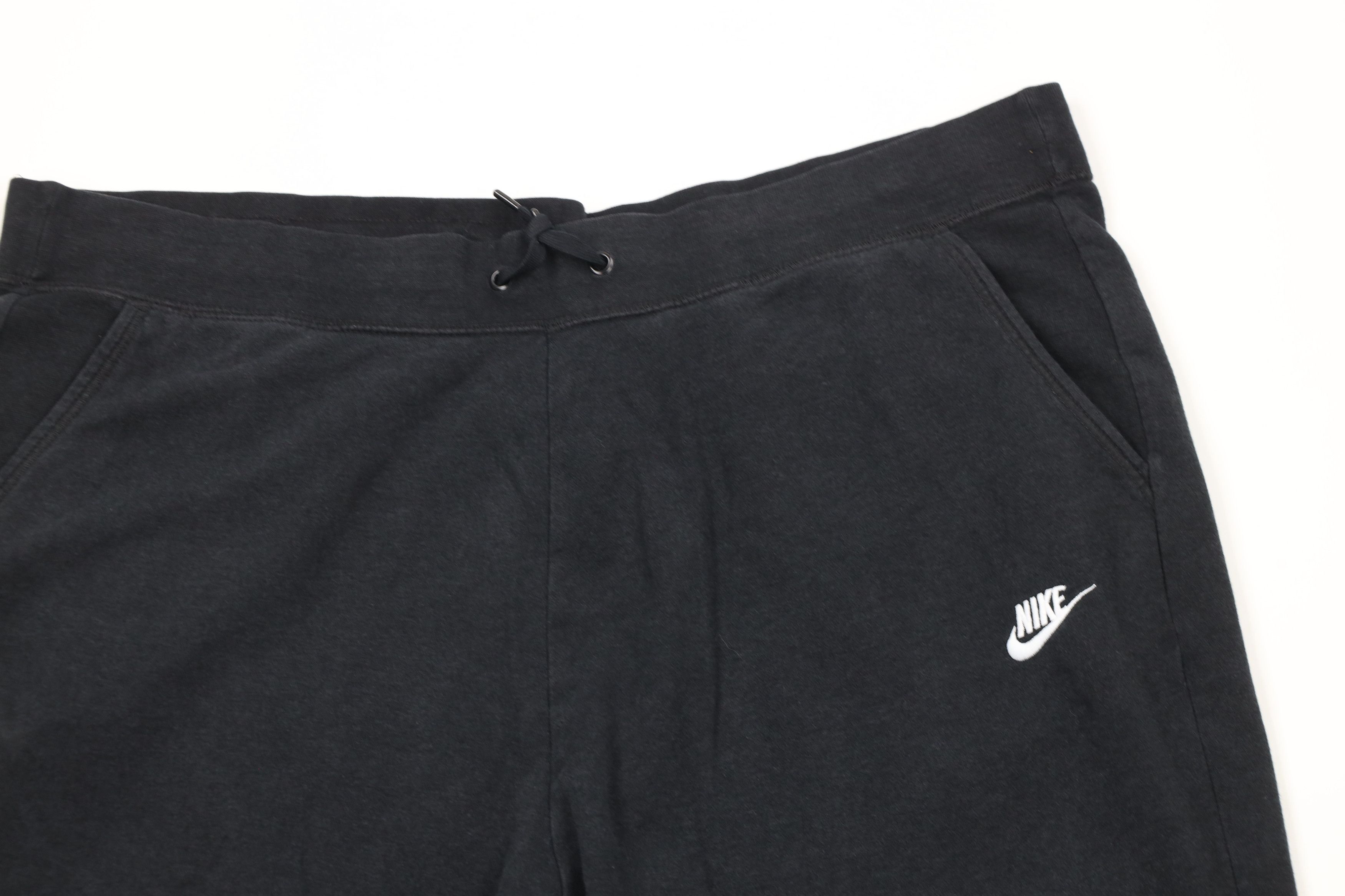 Nike × Vintage Vintage Nike Scott Mini Swoosh Wide Leg Sweatpants Black Size US 40 / EU 56 - 2 Thumbnail